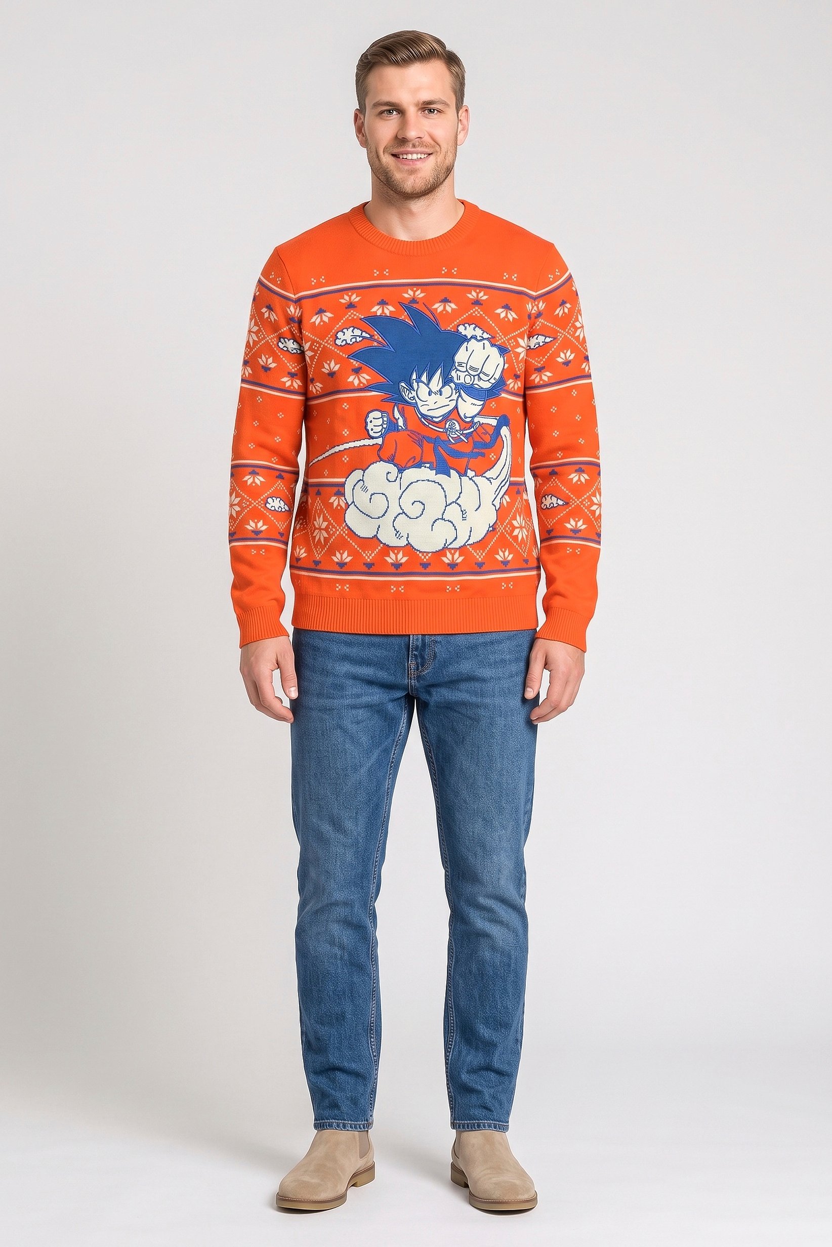 Men Crew Neck Long Sleeve Textured Sweatshirt, Multicolor