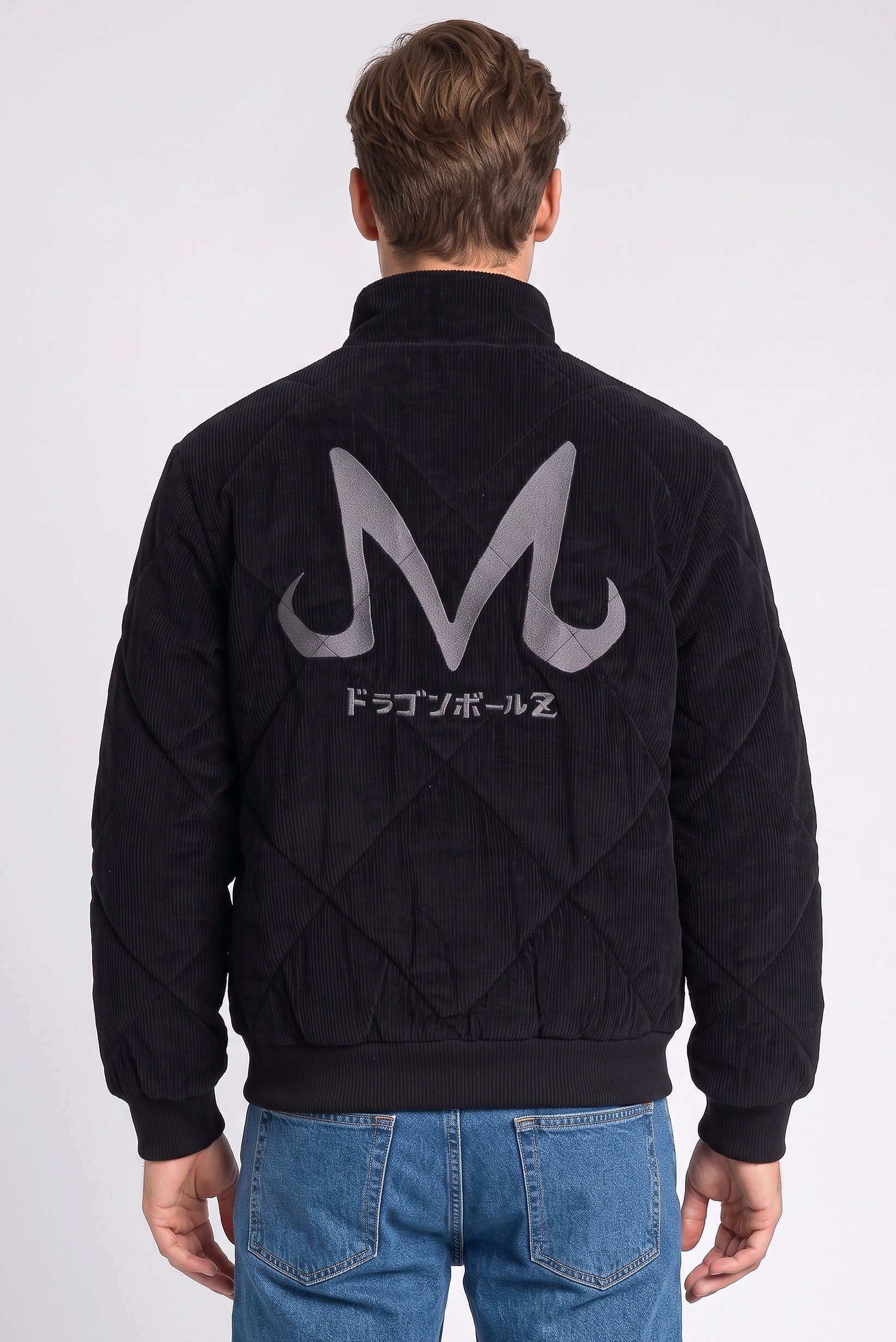 Celio x Dragon BallZ Men Quilted Bomber Jacket, Black