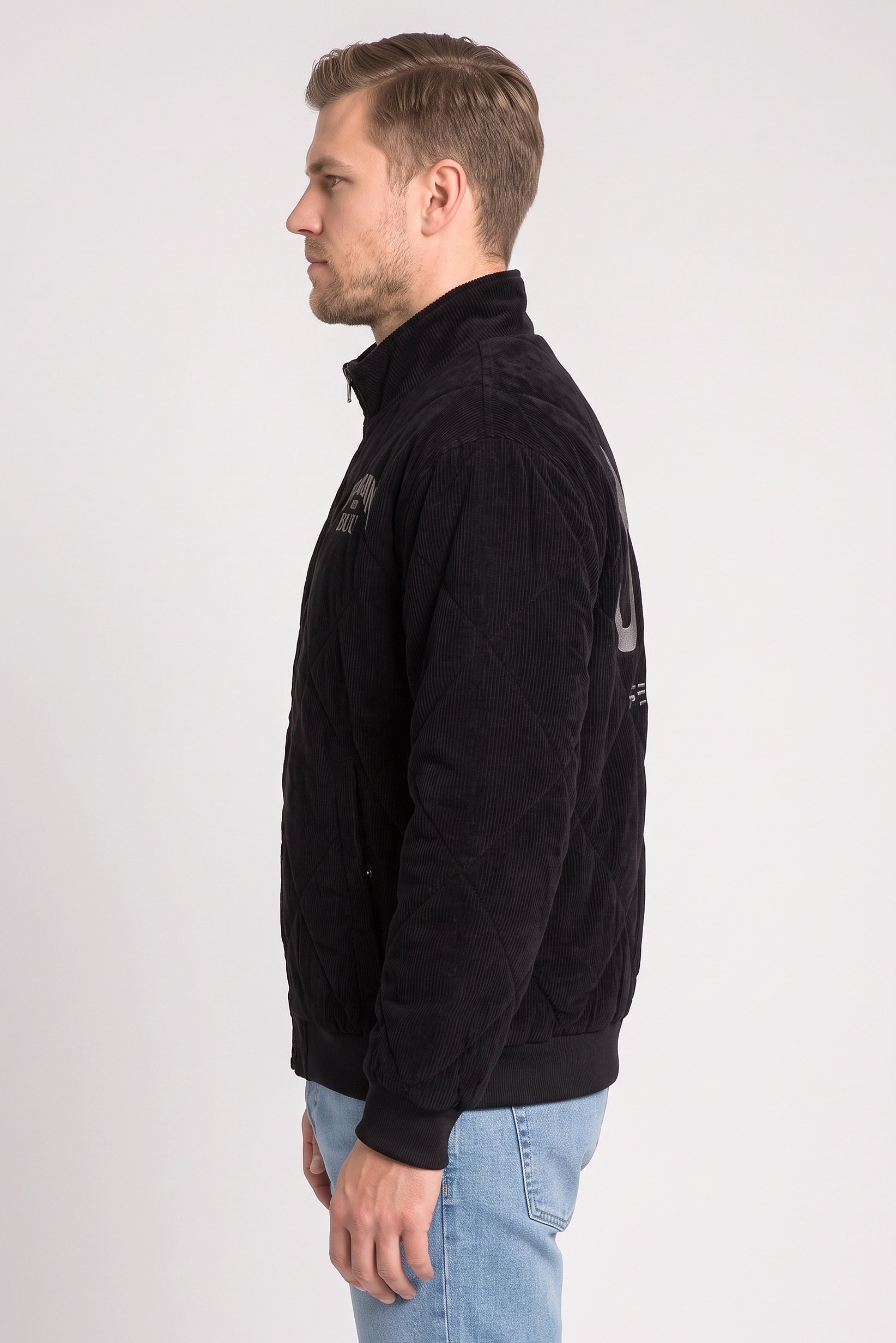 Celio x Dragon Ball Z Men Embroidered Bomber Jacket, Black