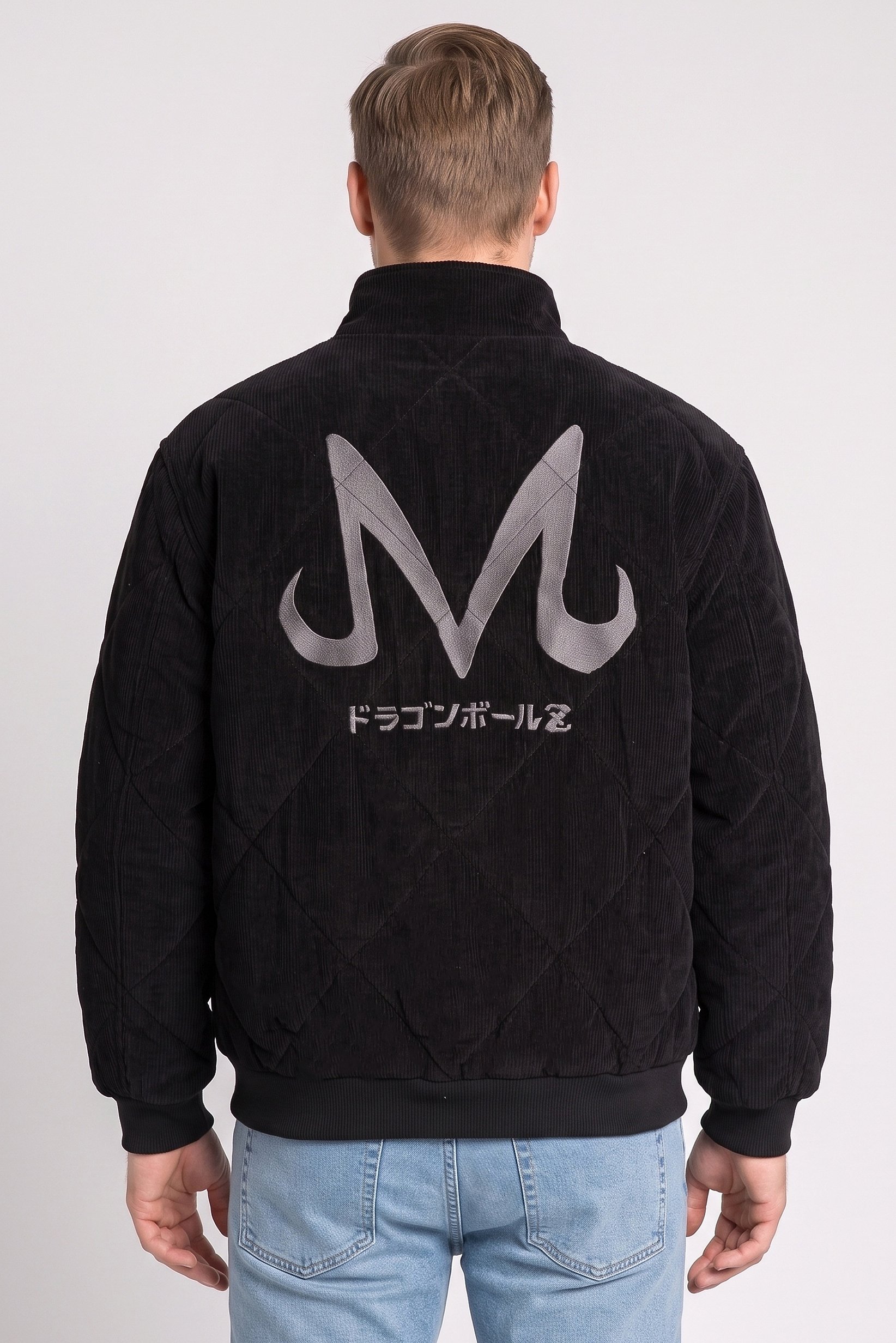 Celio x Dragon Ball Z Men Embroidered Bomber Jacket, Black