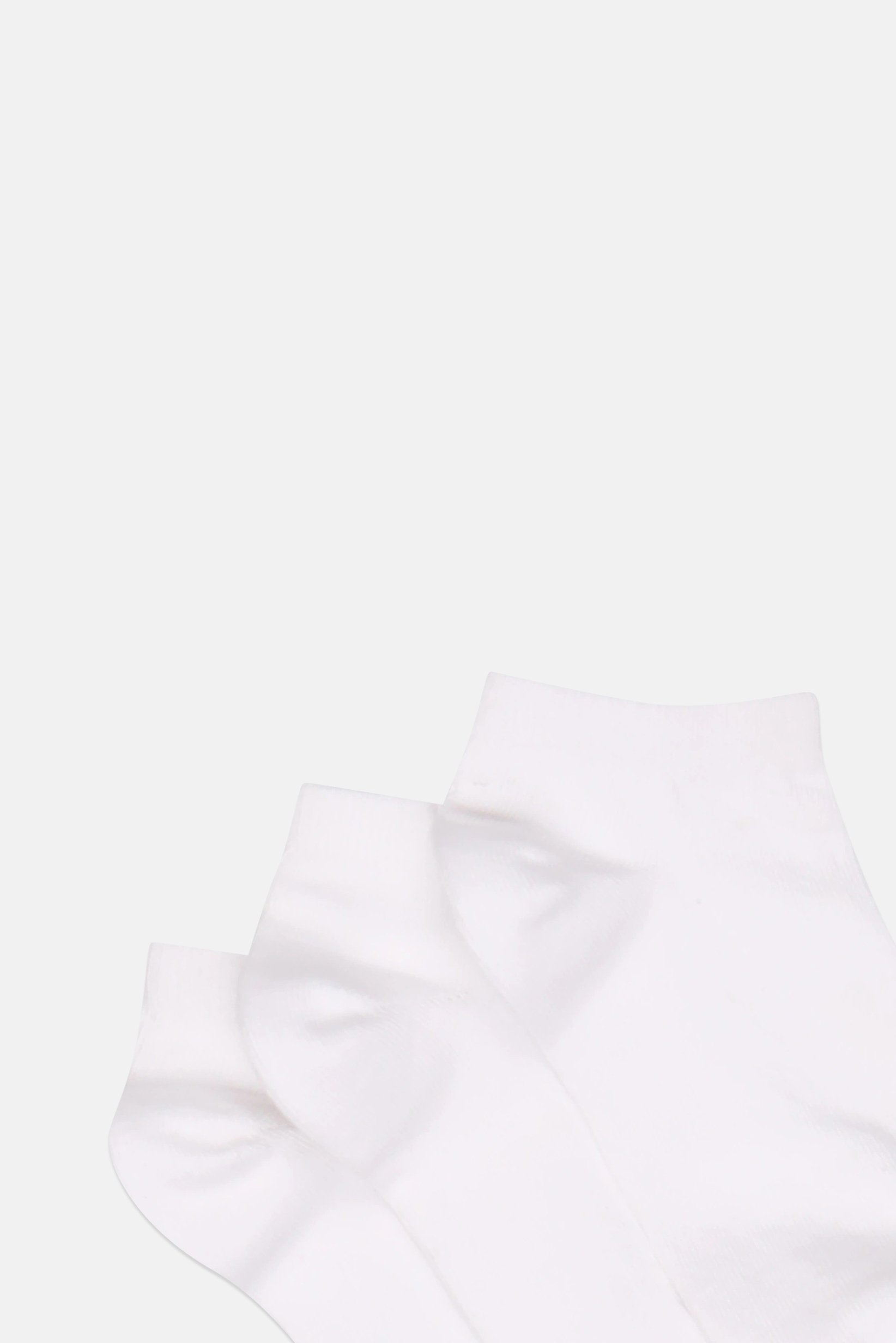 Women 3 Pcs Plain Ankle Socks, White
