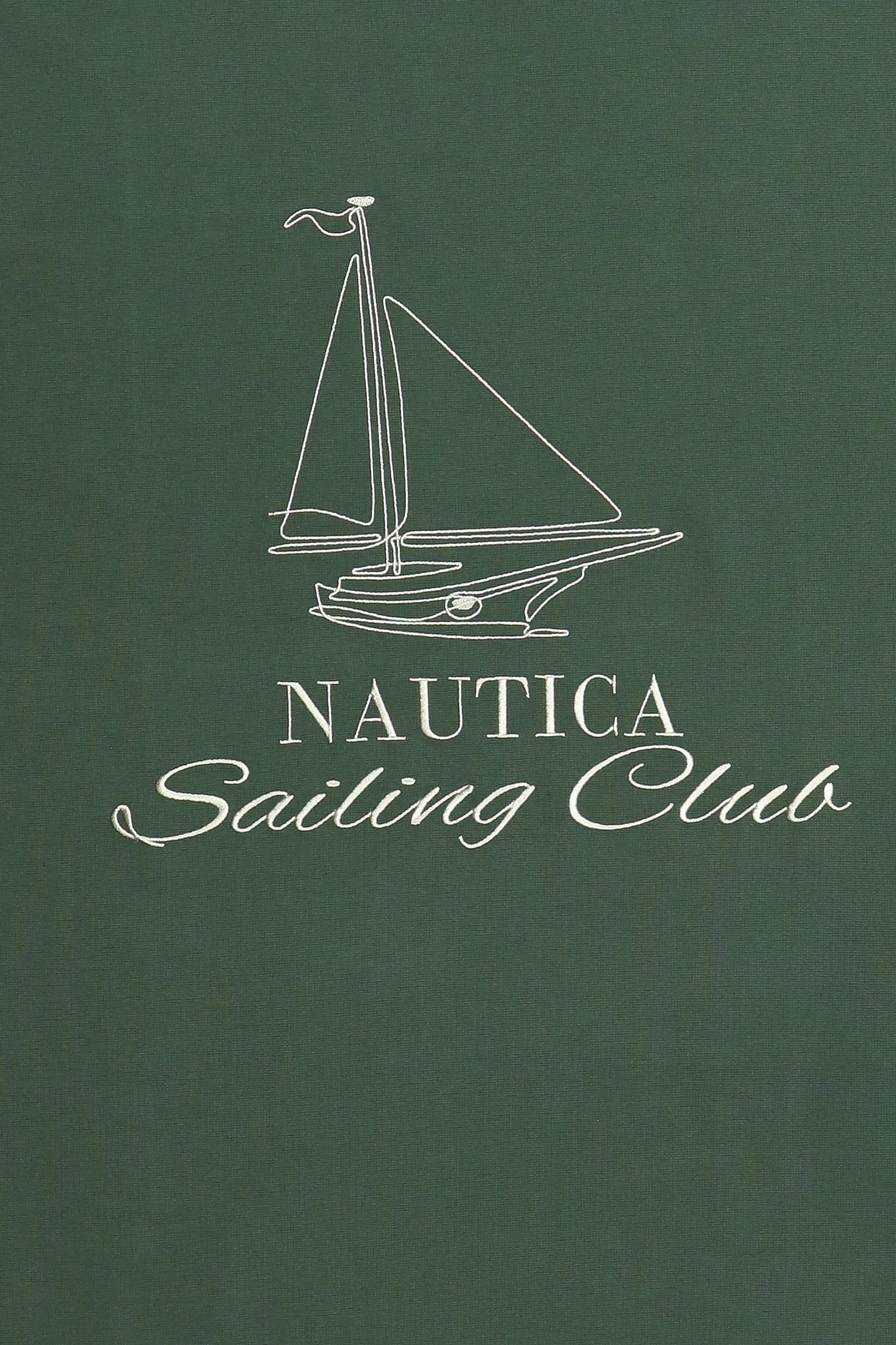 Men Crew Neck Short Sleeve Embroidered Logo T-Shirt, Dark Green