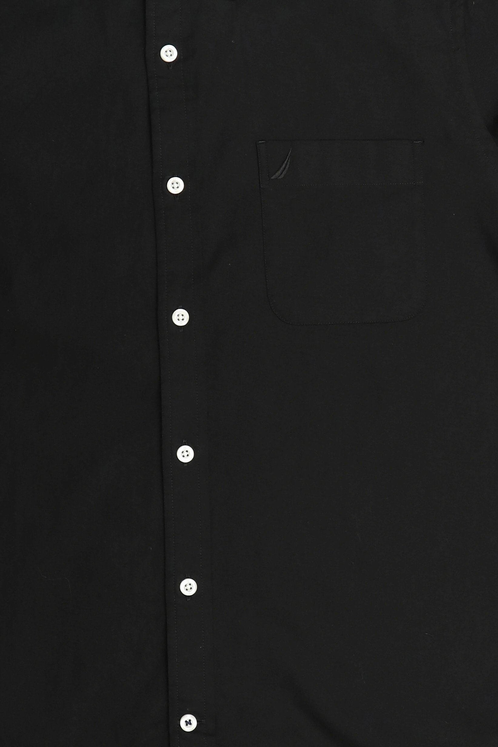 Men Classic Fit Long Sleeve Solid Casual Shirt, Black