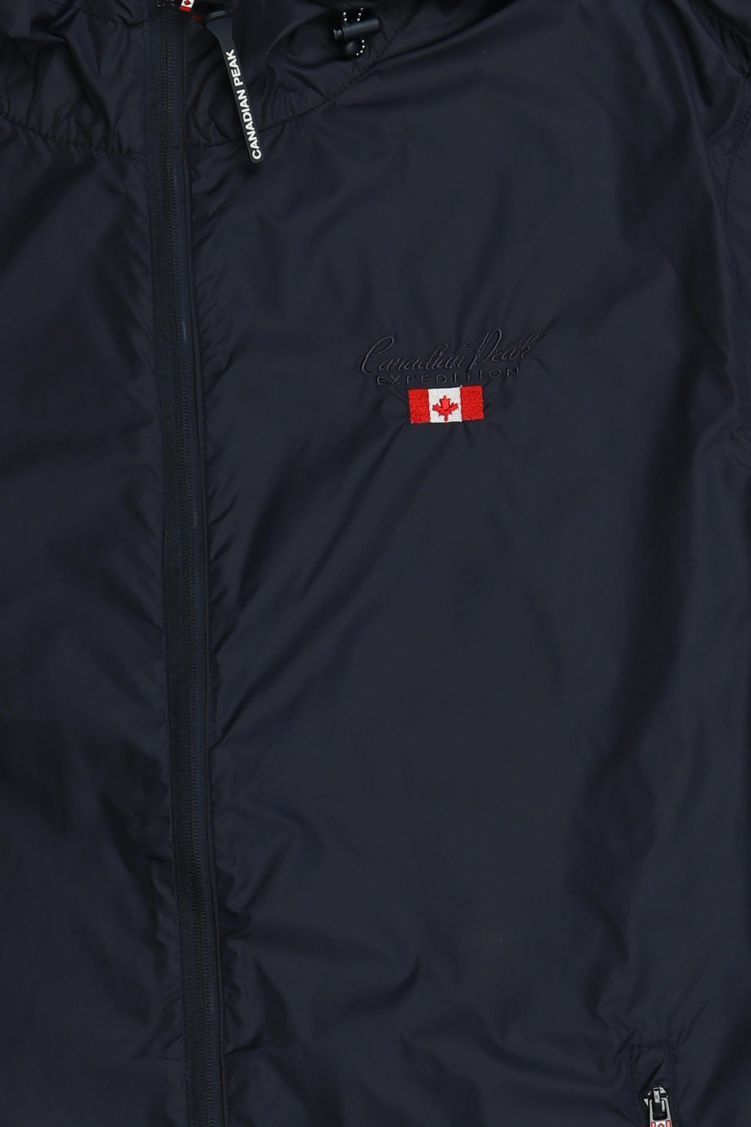 Men Embroidered Logo Windbreaker Jacket, Navy