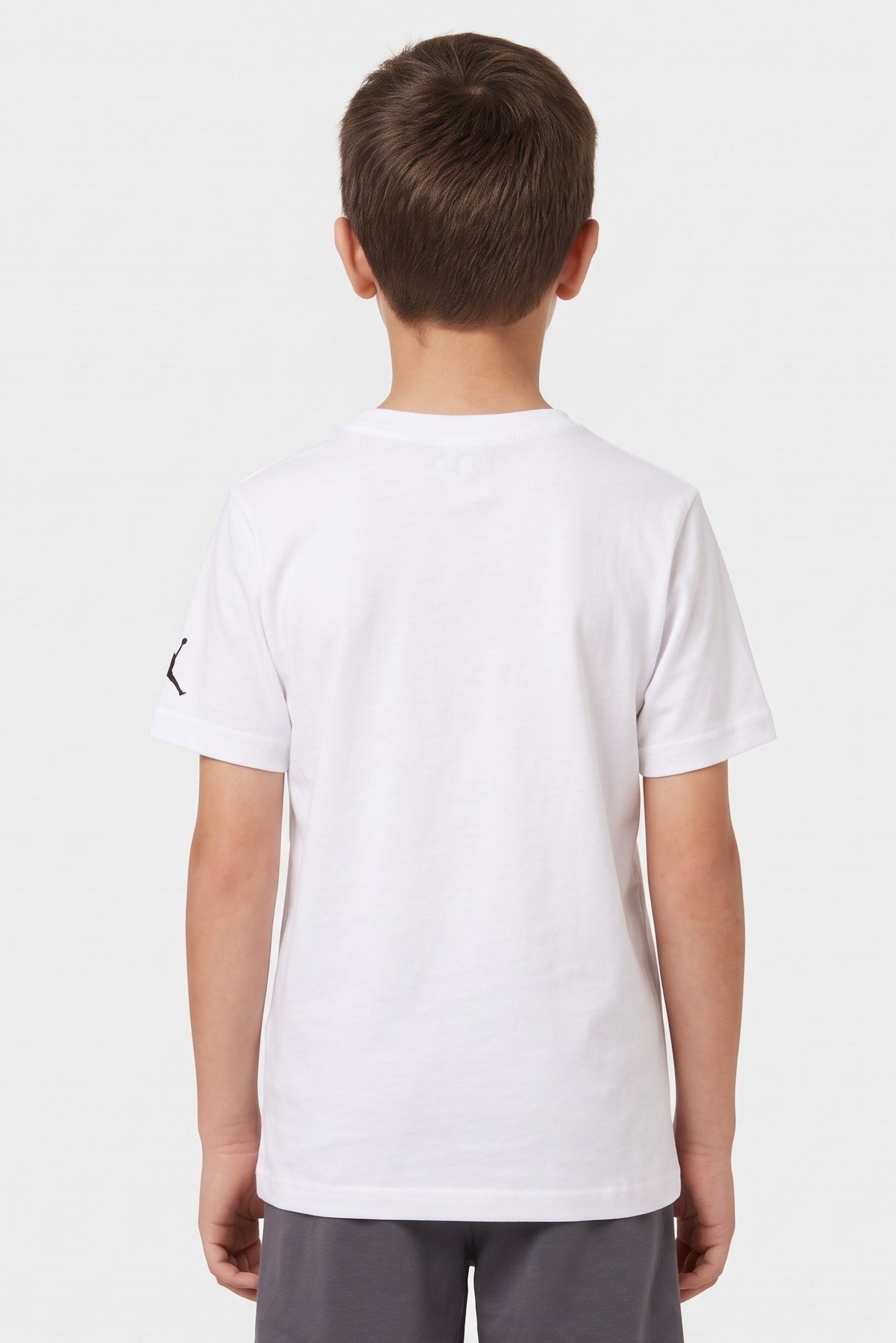 Kids Boy Sportswear Fit Short Sleeve Outdoor T-Shirt, White
