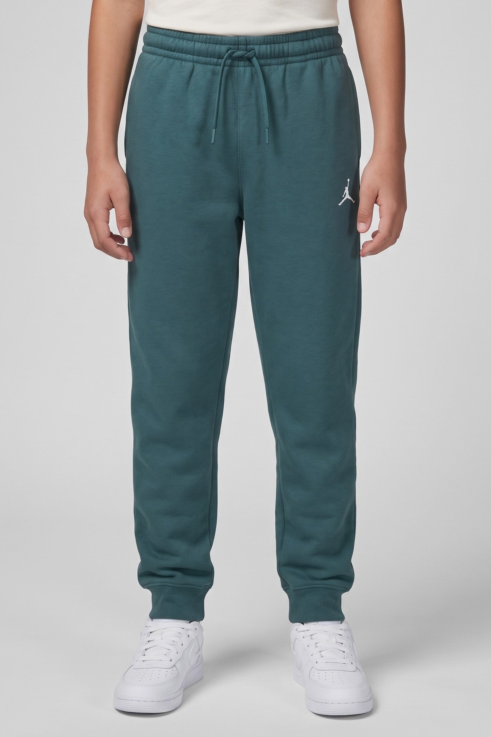 Kids Boy Sportswear Fit Outdoor Sweatpants, Teal Green