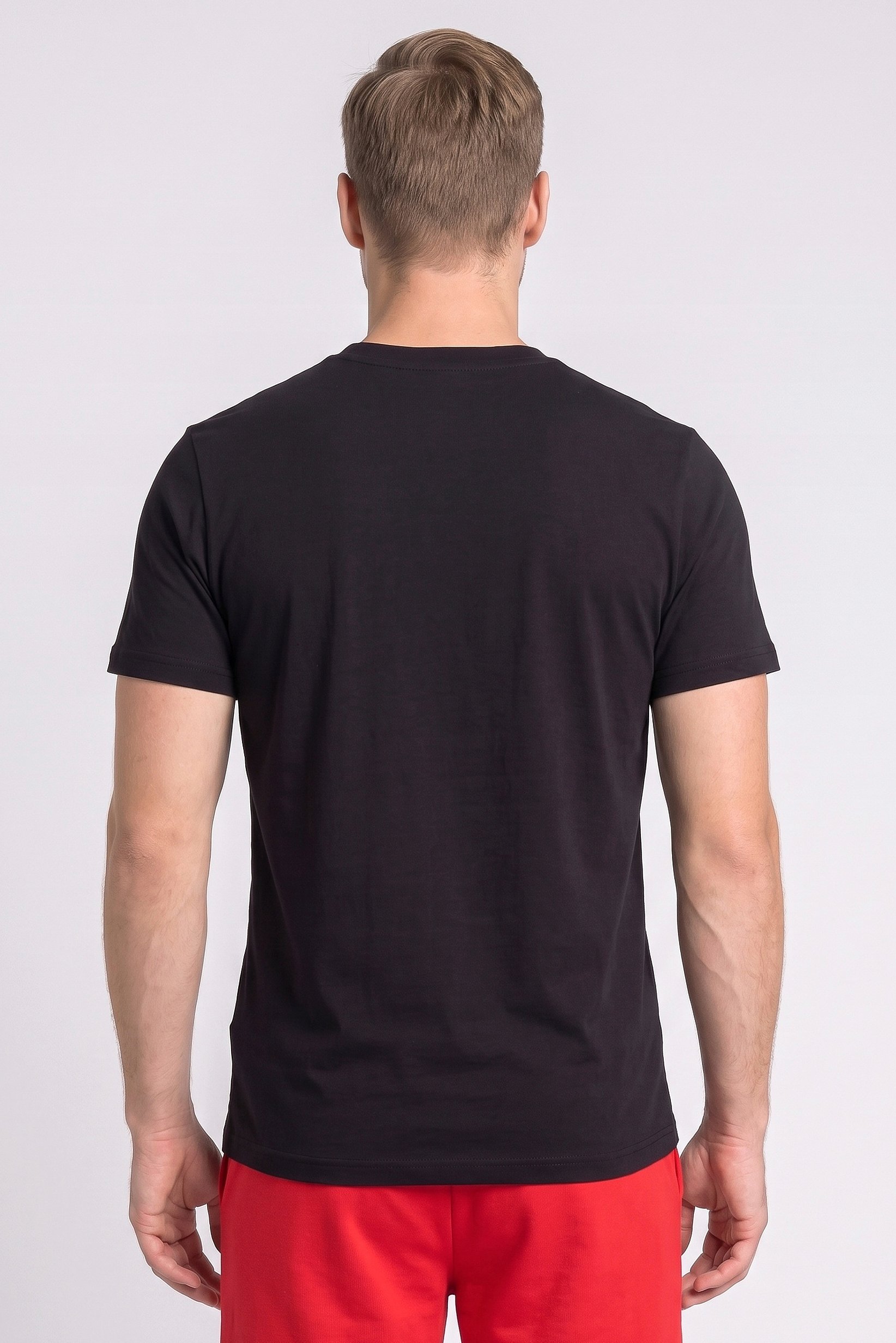 Men Sportswear Fit Short Sleeve Outdoor T-Shirt, Black
