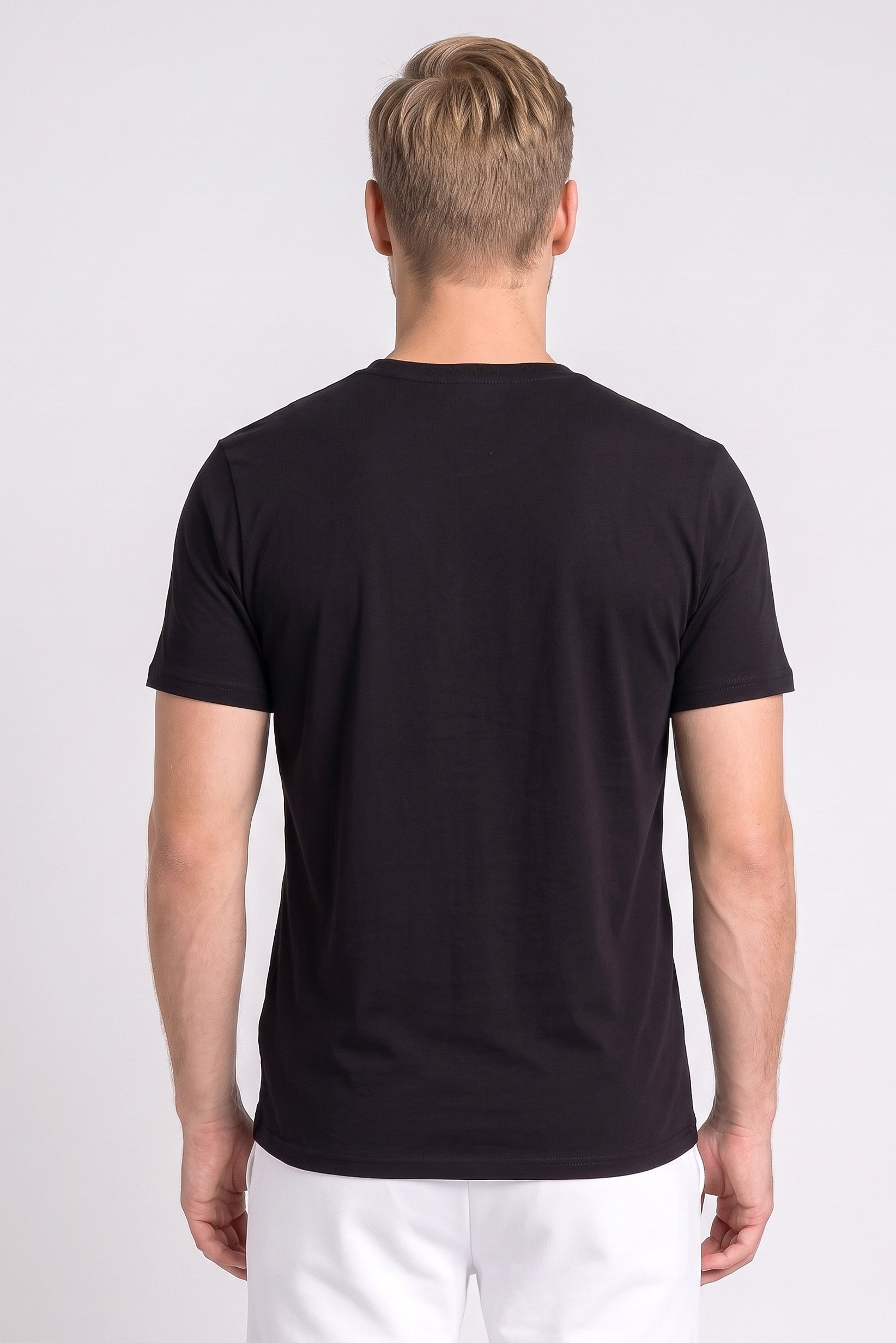 Men Sportswear Fit Short Sleeve Outdoor T-Shirt, Black
