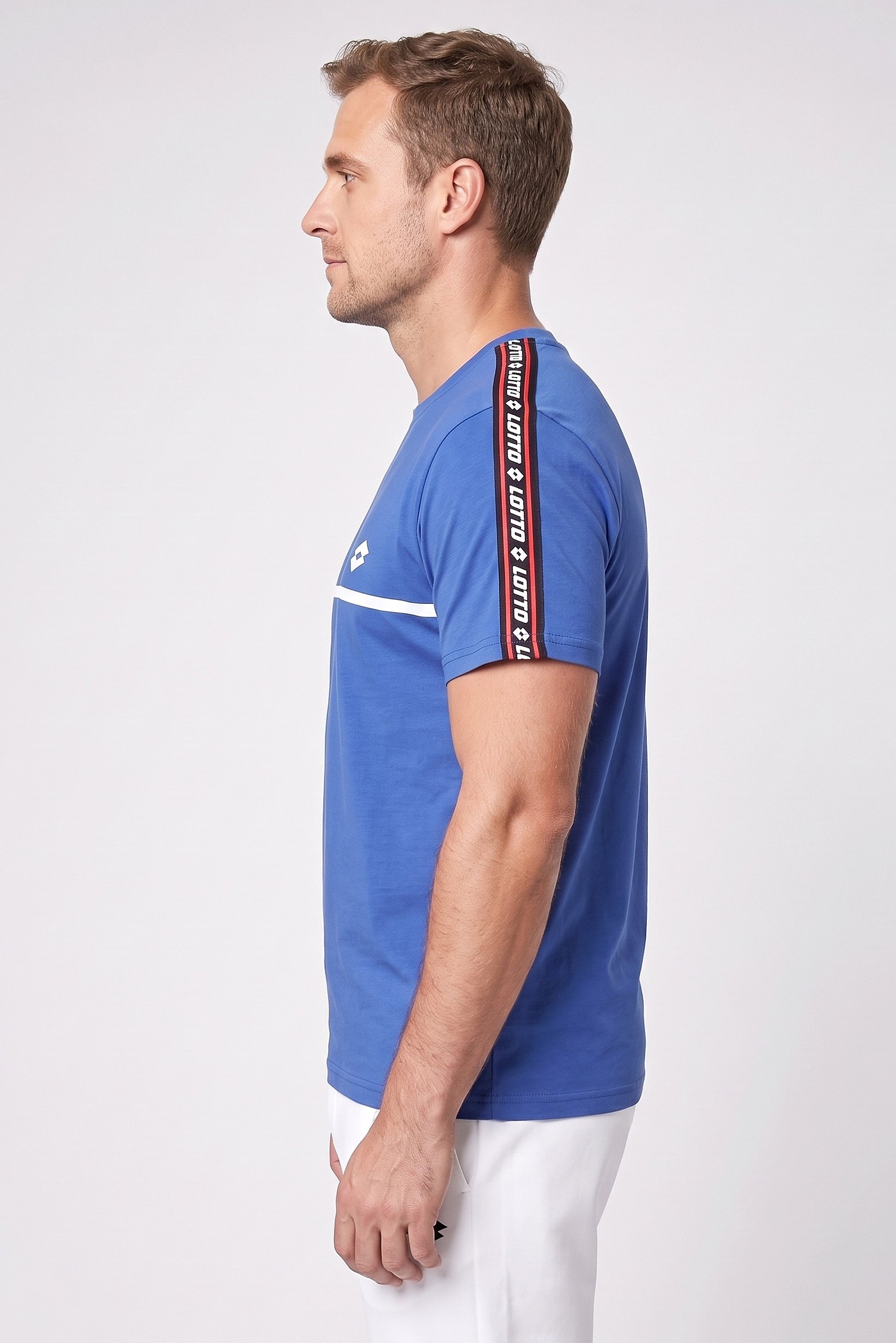 Men Sportswear Fit Short Sleeve Outdoor T-Shirt, Royal Blue