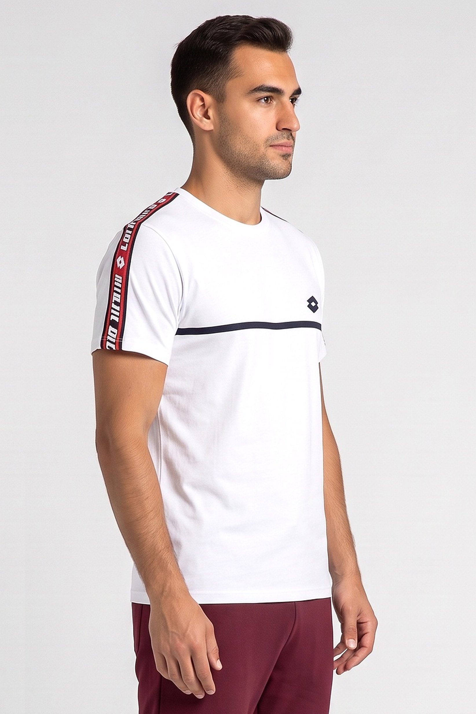 Men Sportswear Fit Short Sleeve Outdoor T-Shirt, White