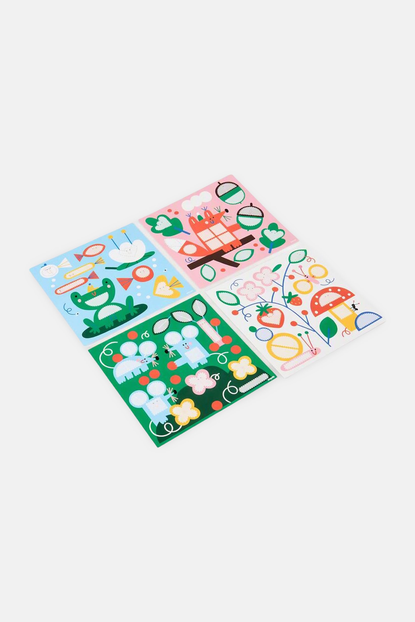 Poppik Nature 6 Cards And 96 Stickers
