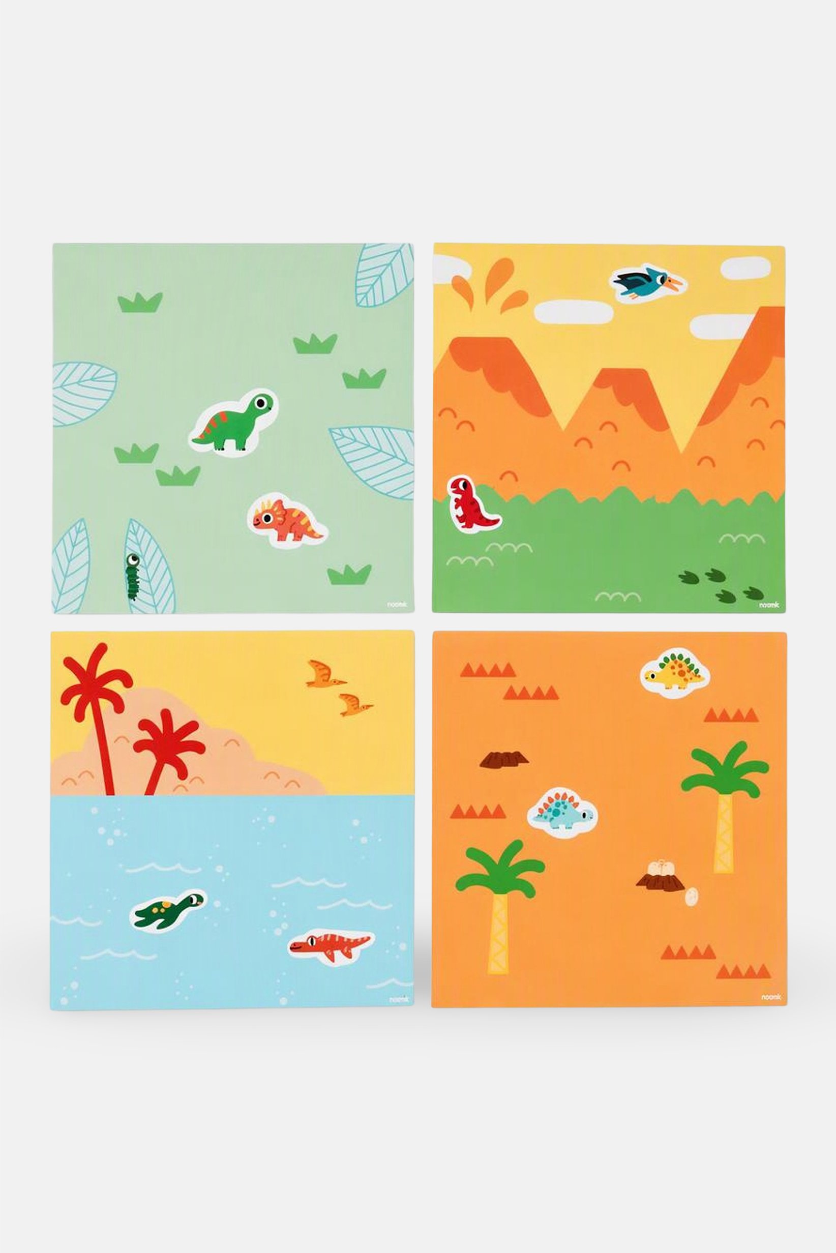 Poppik Dinosaurs 6 Cards And 100 Stickers
