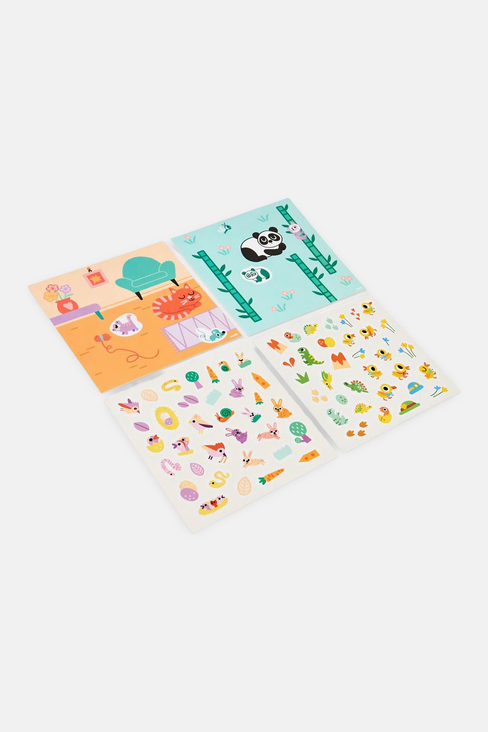 Poppik Baby Animal 6 Cards And 100 Stickers