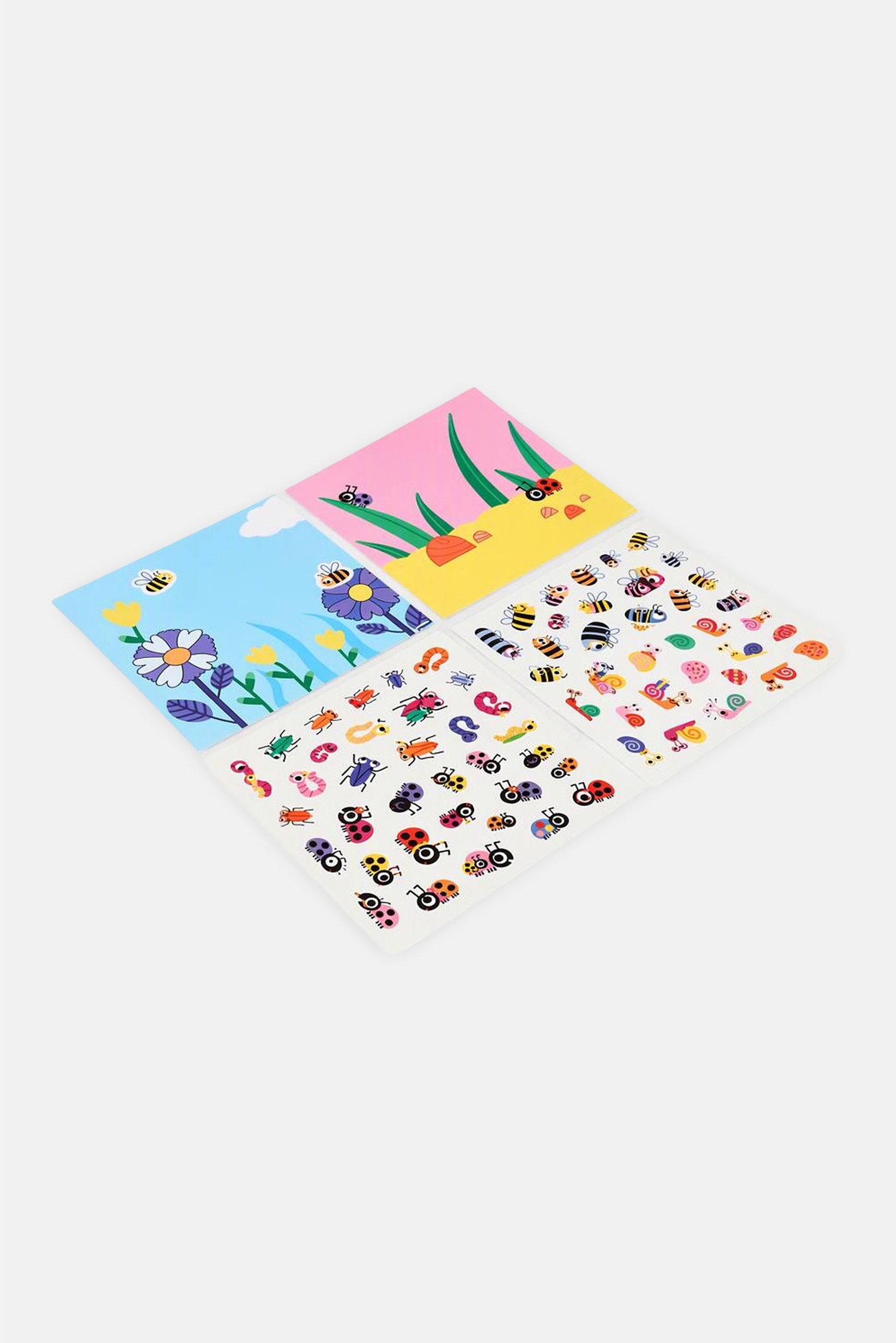 Poppik Little Insects 6 Cards And 100 Stickers