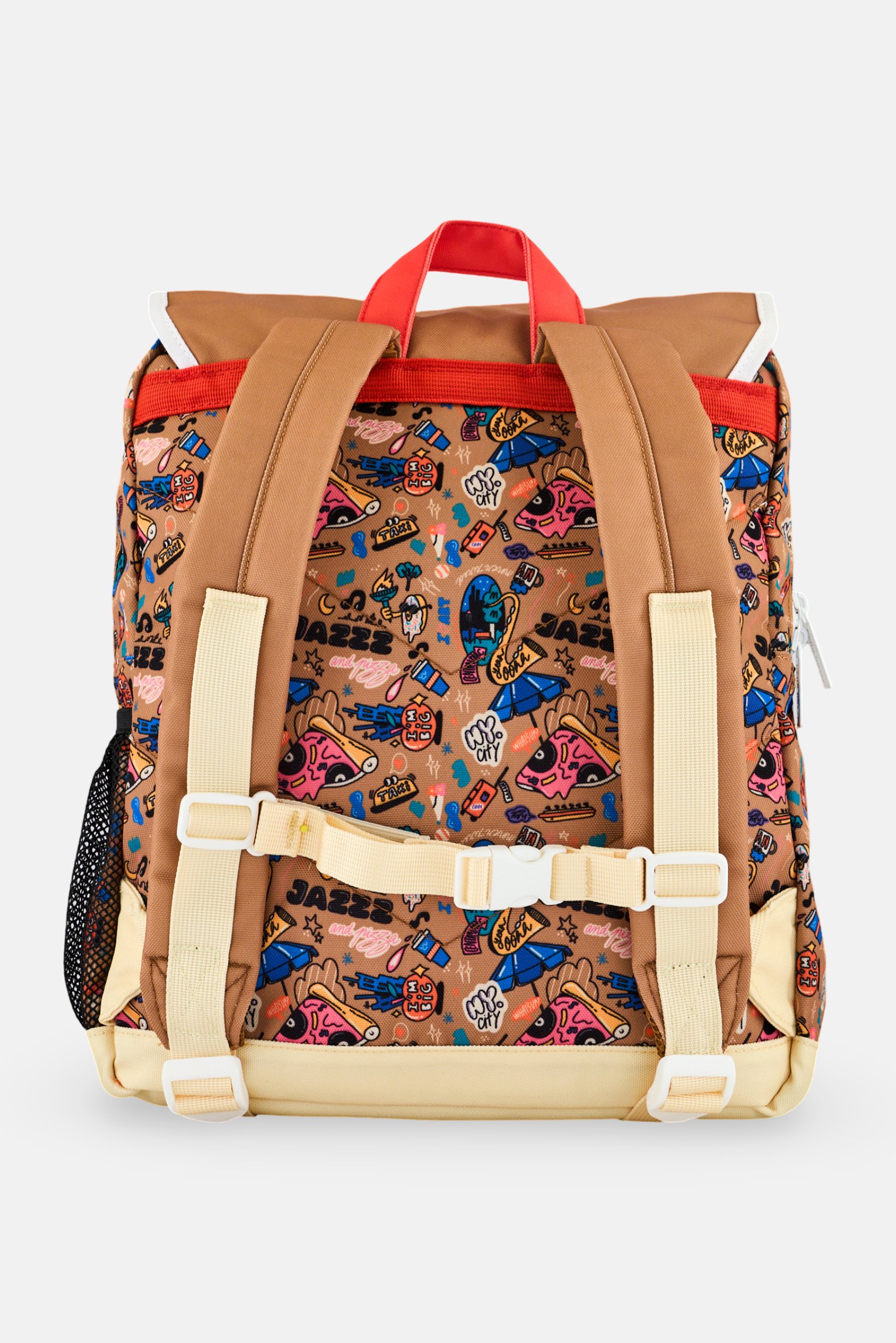 Kids Boy Allover Print Backpack, Multicolor
