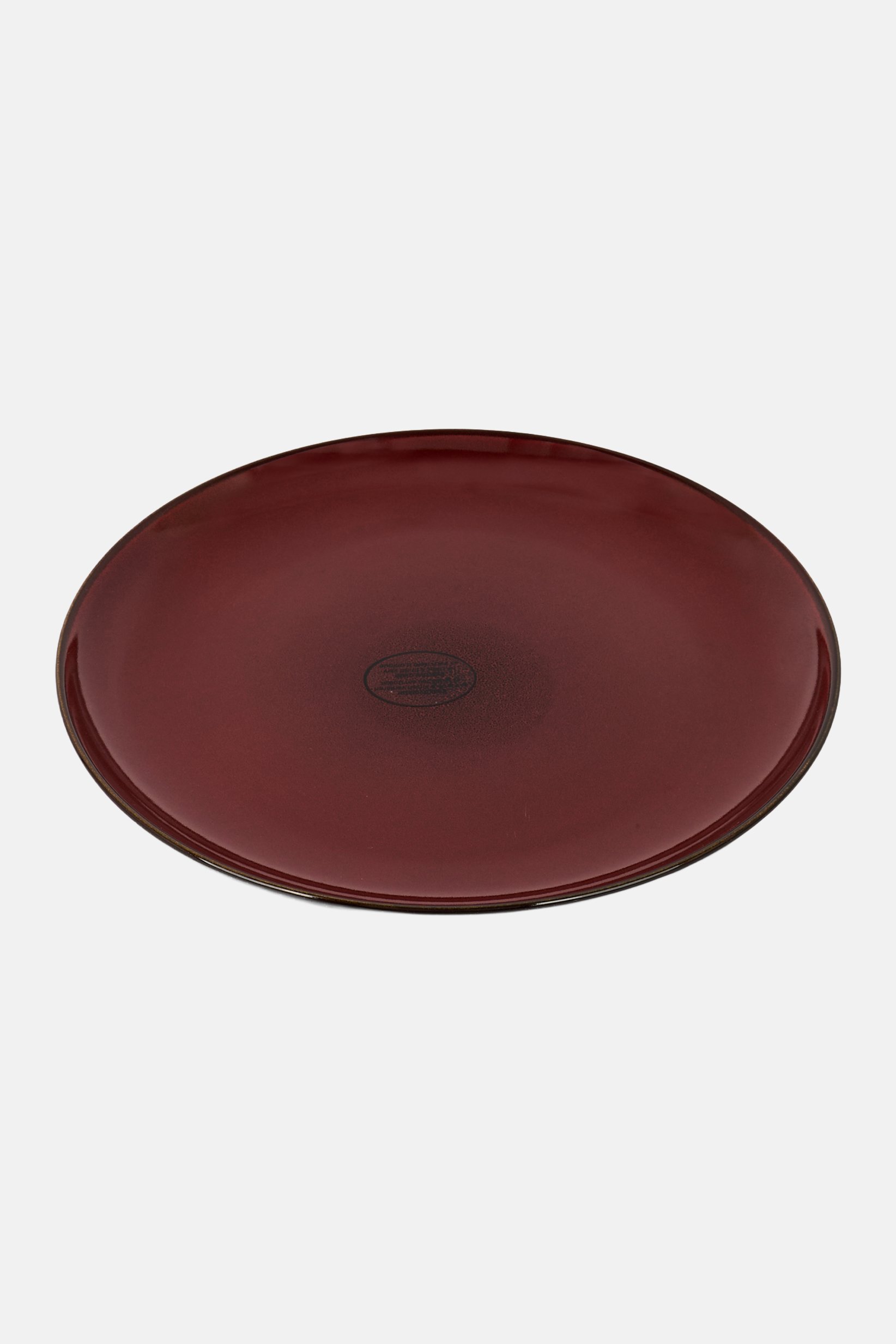 Round Dessert Plate, Brown