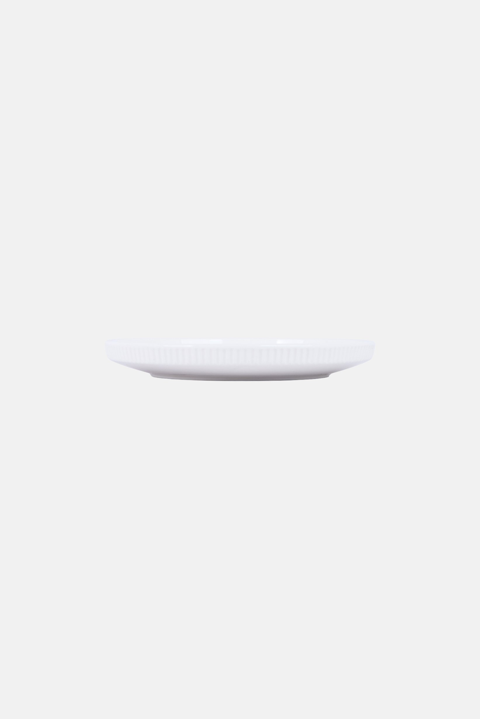 Charcoal Melamine Side Plate, White