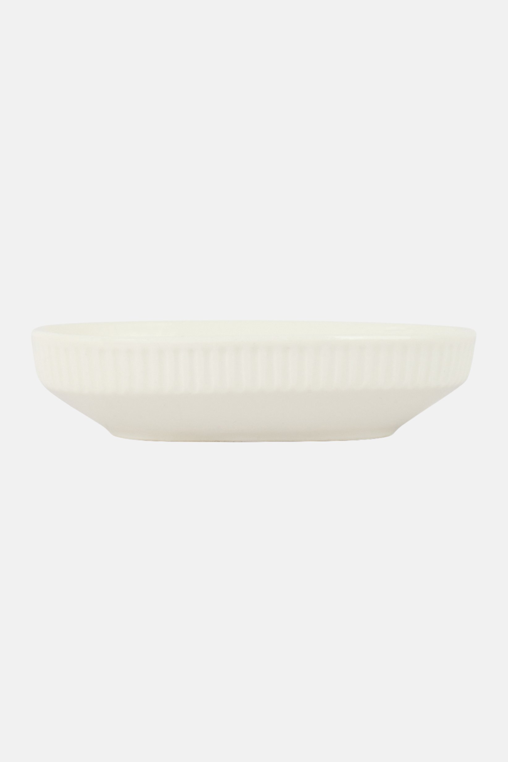 Kelly Shallow Serving Bowl, White