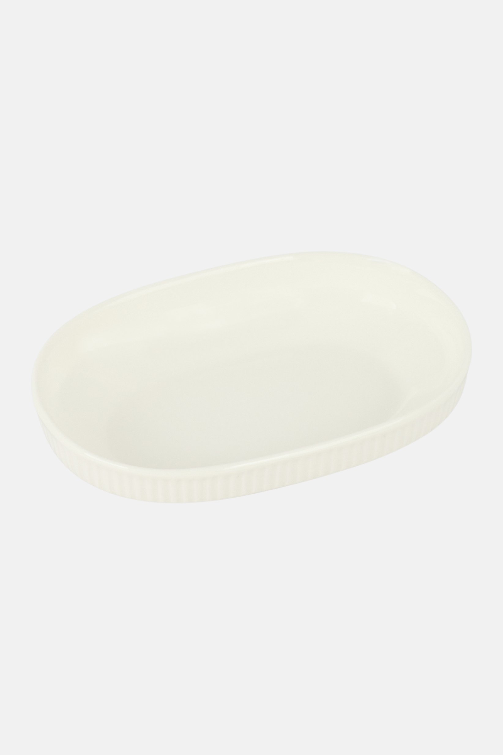 Ceramic Glass Baking Dish, White