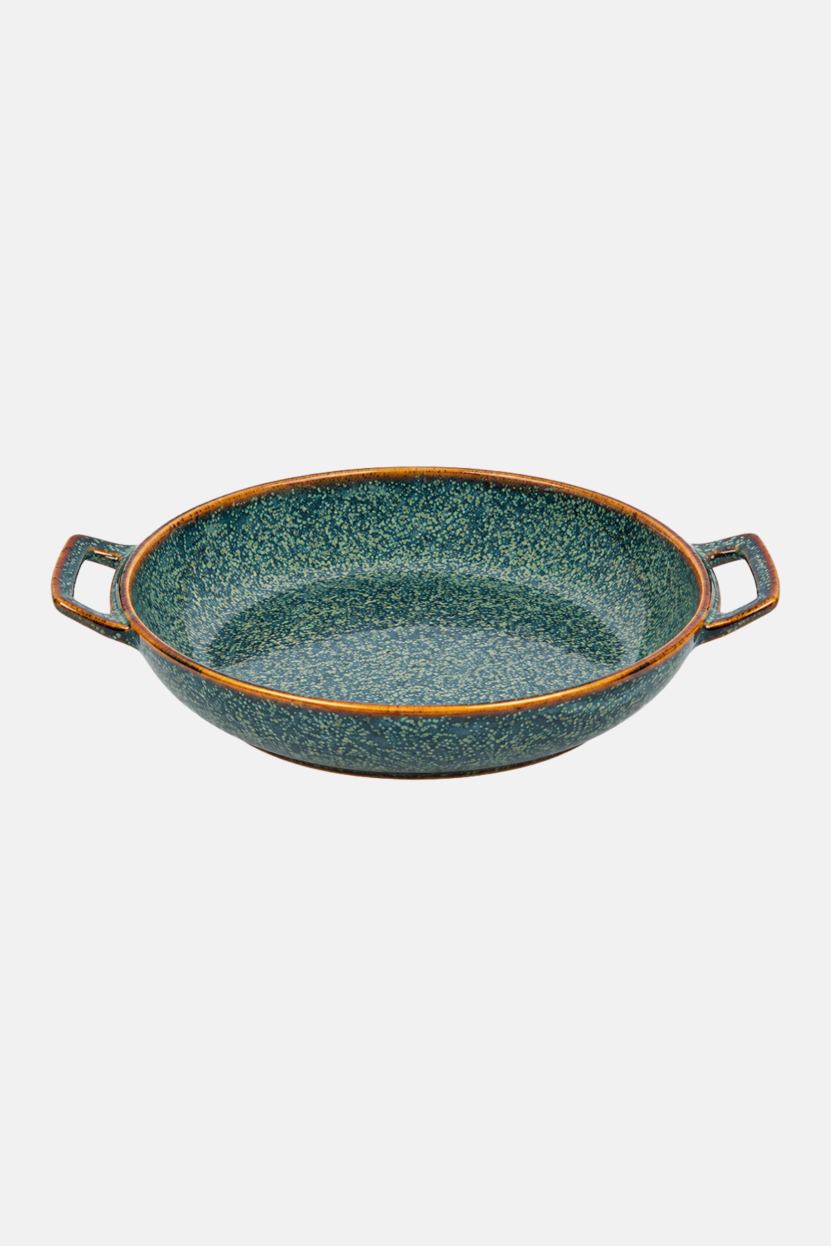 Ceramic Baking Pan And Tapas Dish With Handle, Multicolor
