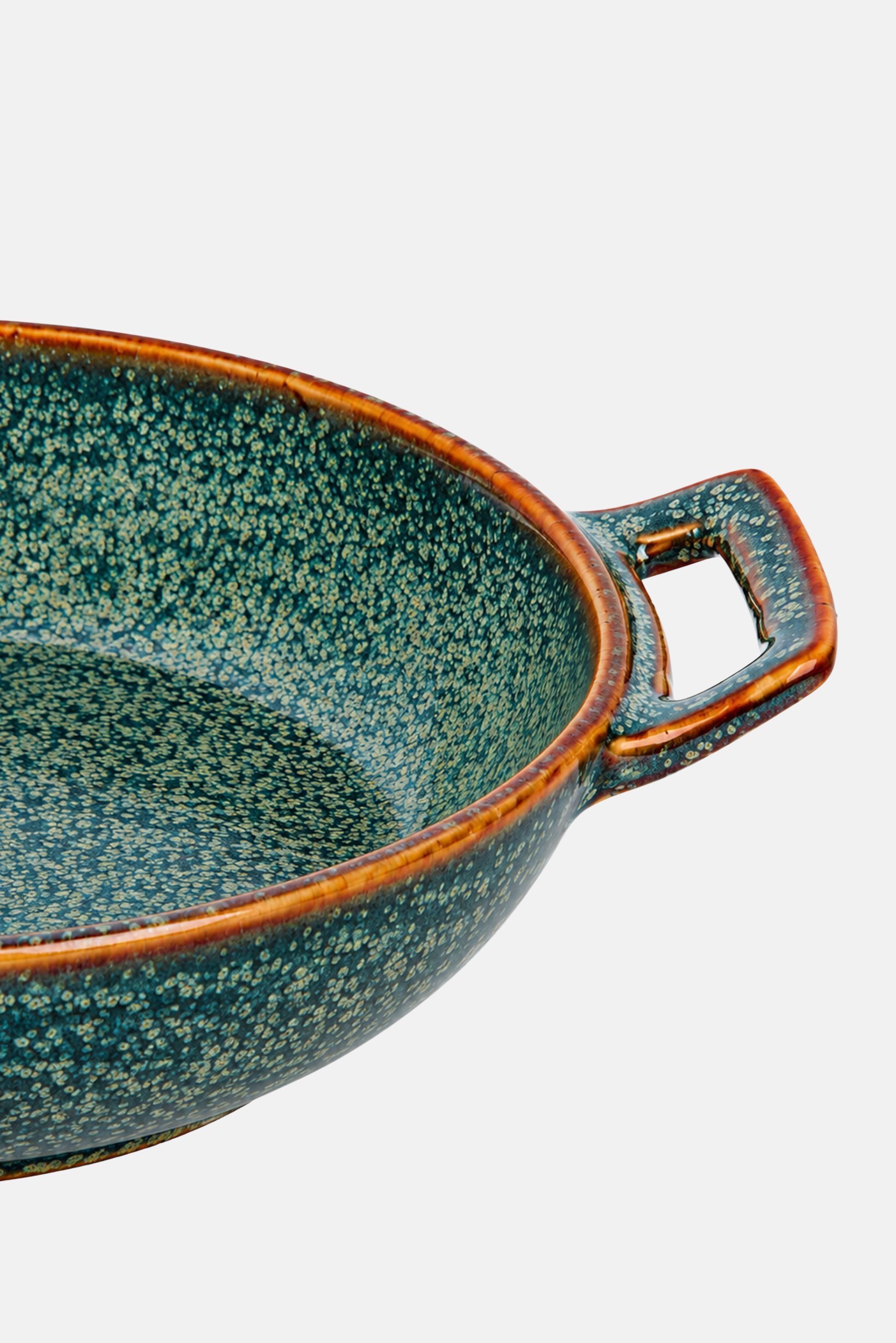 Ceramic Baking Pan And Tapas Dish With Handle, Multicolor