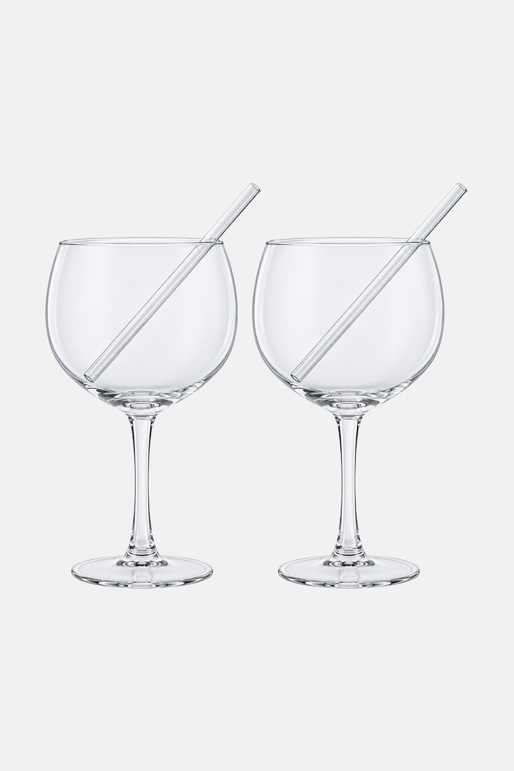 4 Pcs Glass Straw Tonic 650ml, Transparent