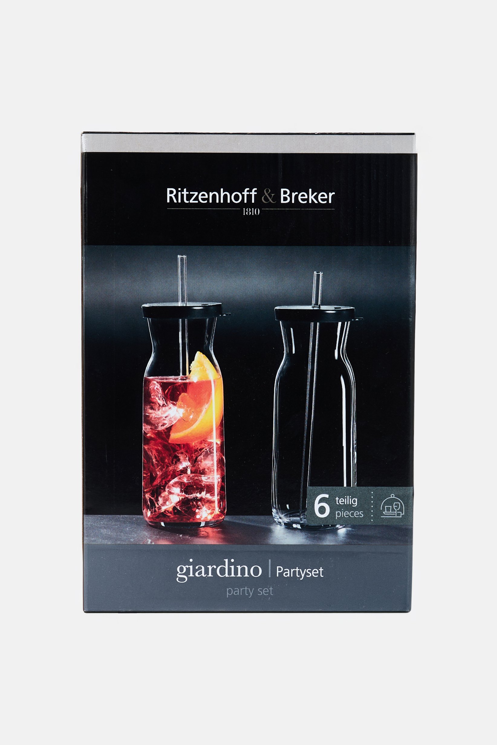 6 Pieces Drinking Glass Set, Transparent