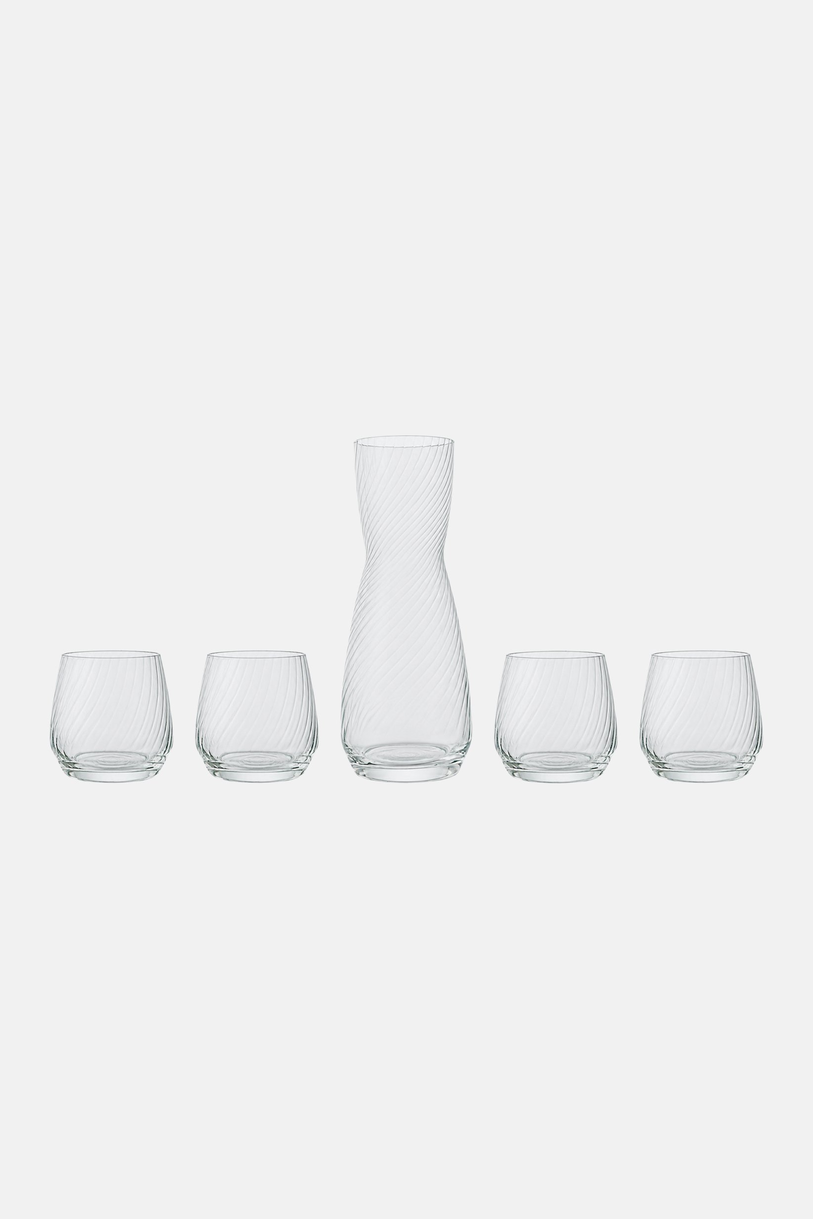 5 Pcs Drinking Glass Set, Transparent