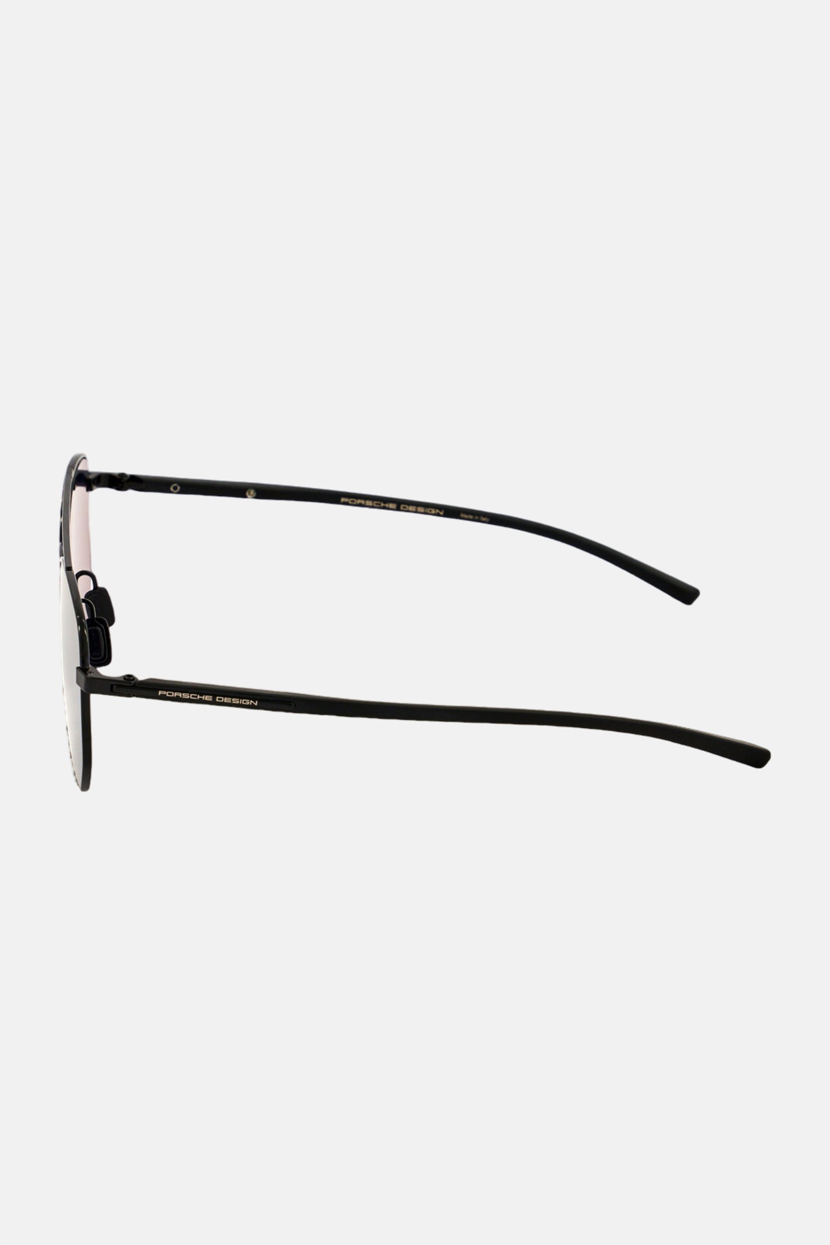 Men P8695 A Round Sunglasses, Black