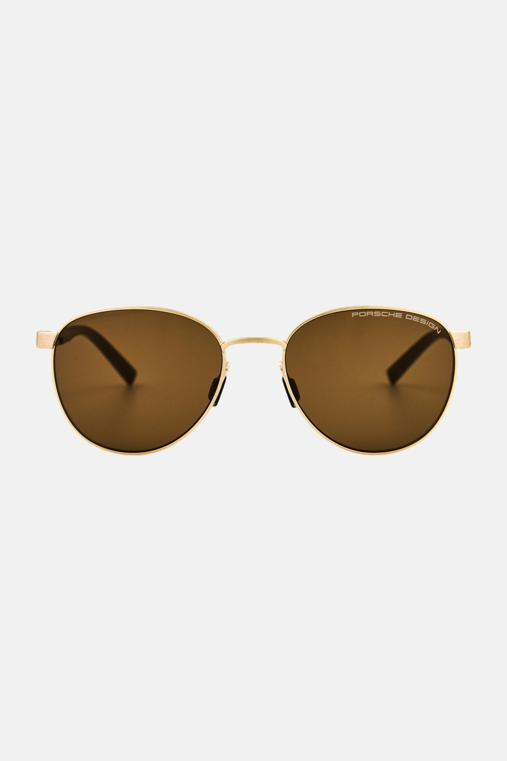Men P8945 D Round Sunglasses, Gold