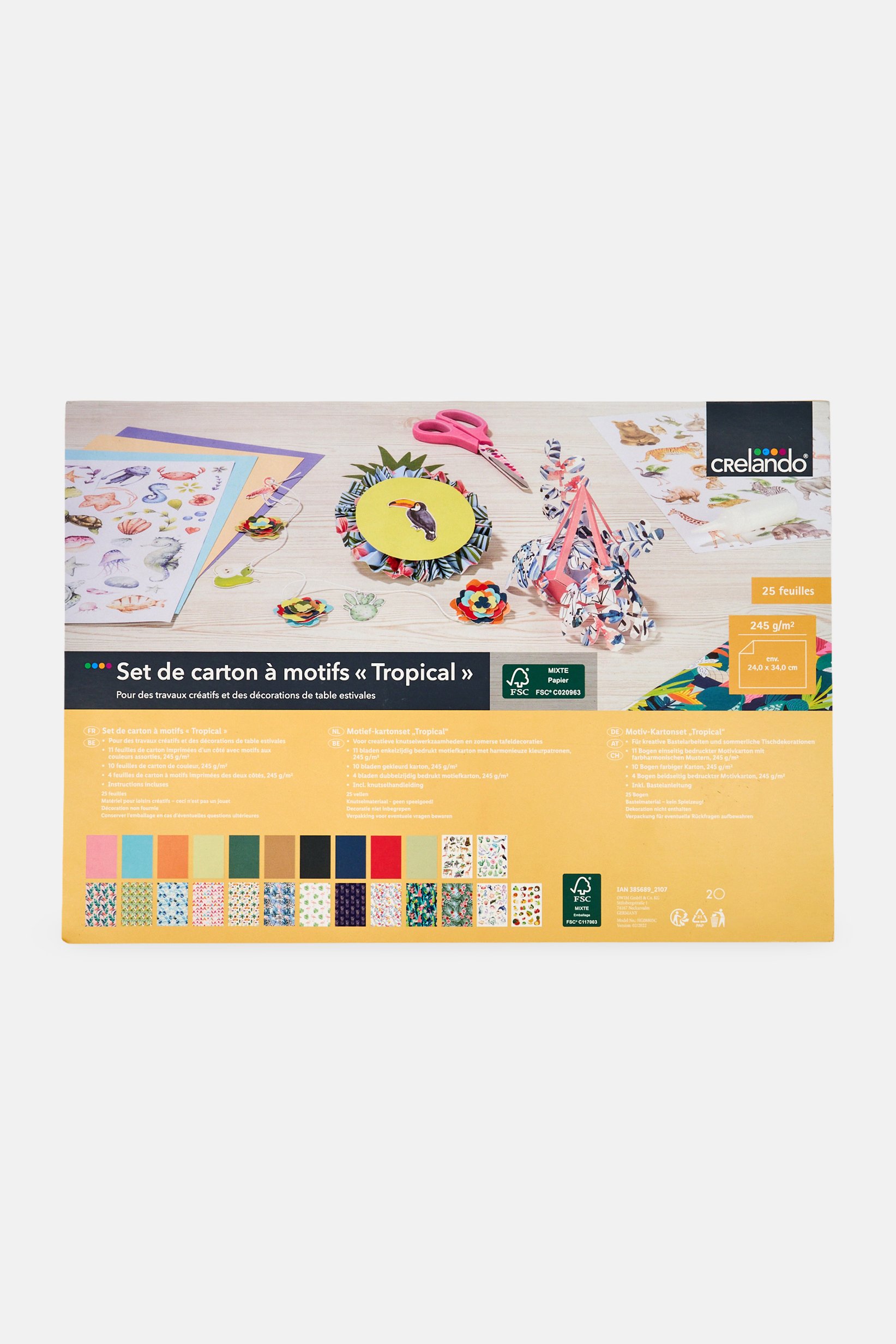 Motif Cardboard Pad  Tropical