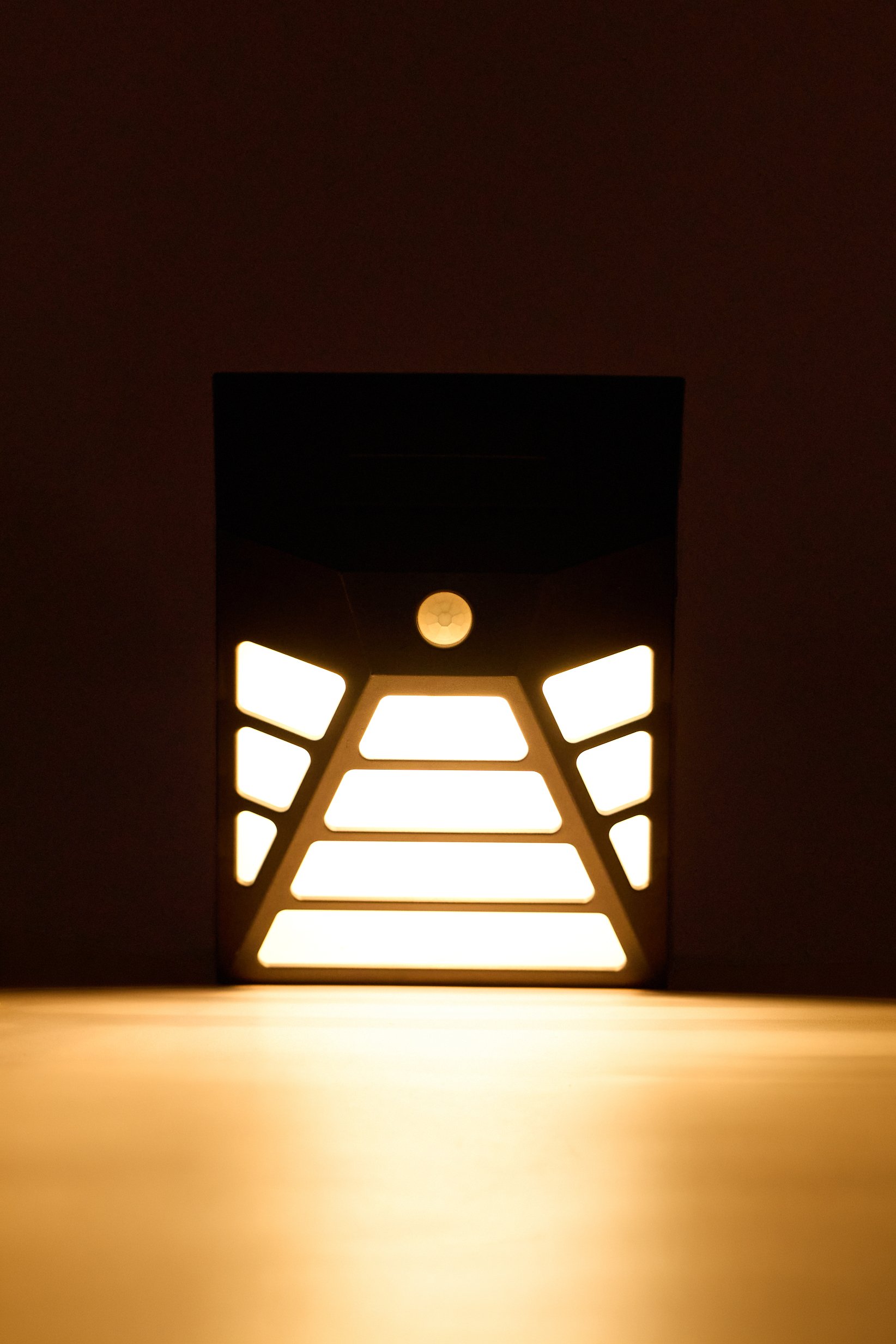 LED Solar Wall Light, Black
