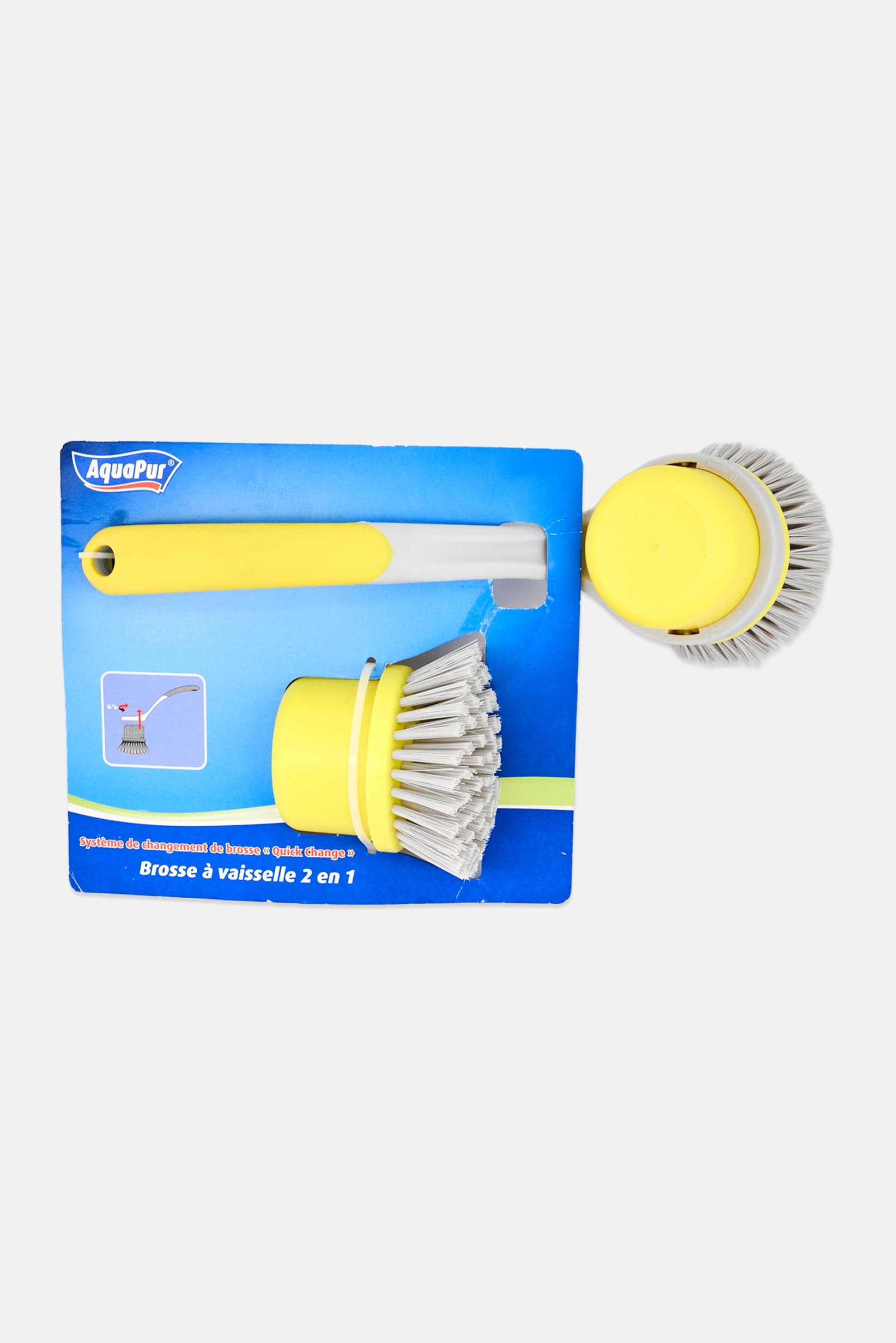 2 In 1 Universal Brush with Handle, Yellow
