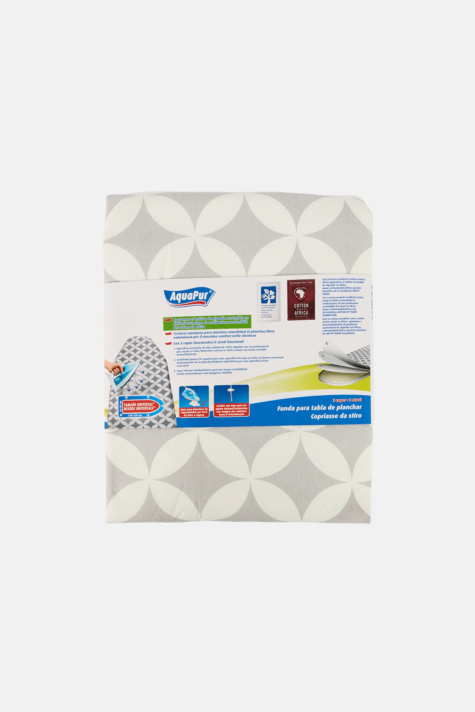 Ironing Allover Print Board Cover, Multicolor