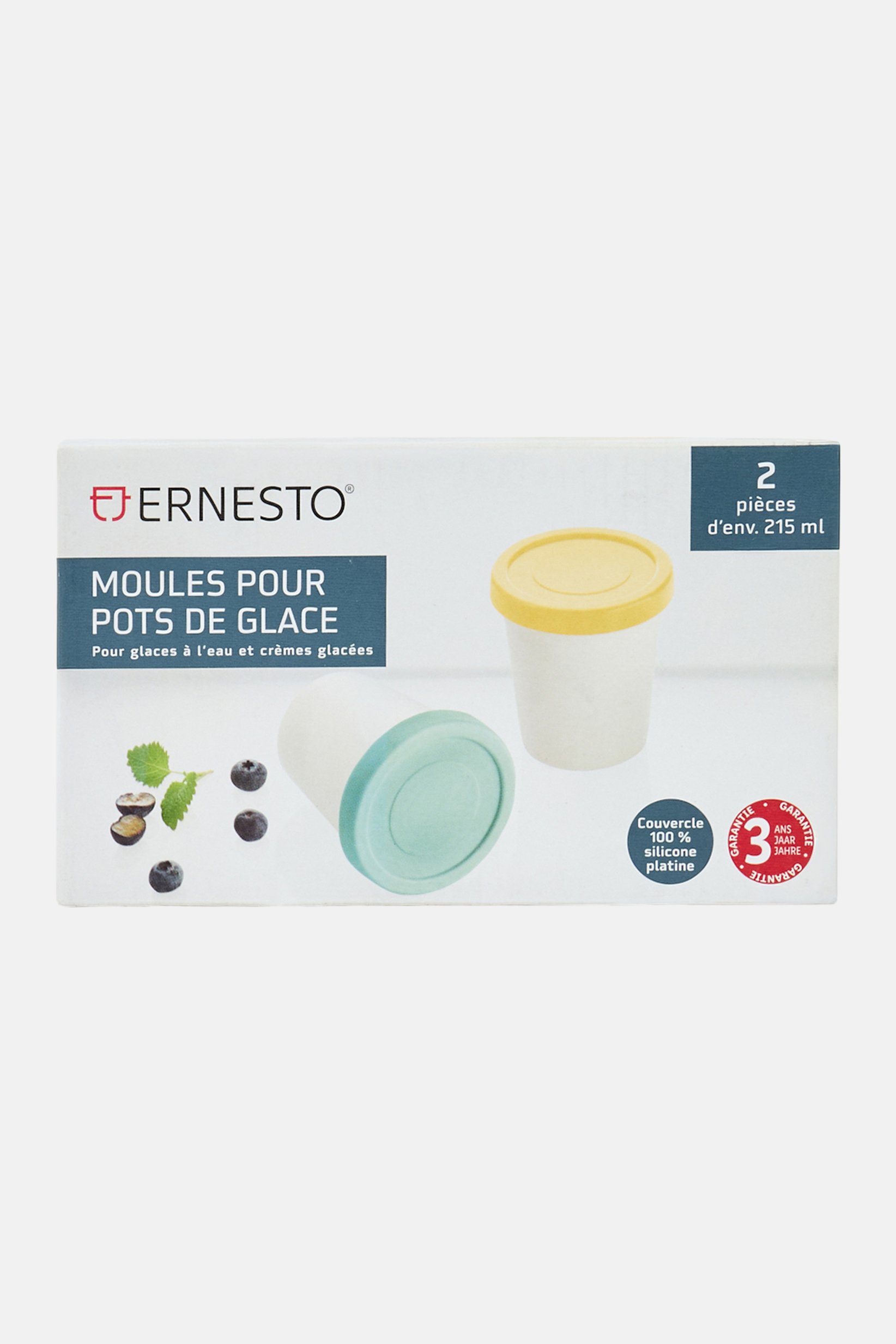 2 Pcs Moules Pour Pots De Glace, Multicolor