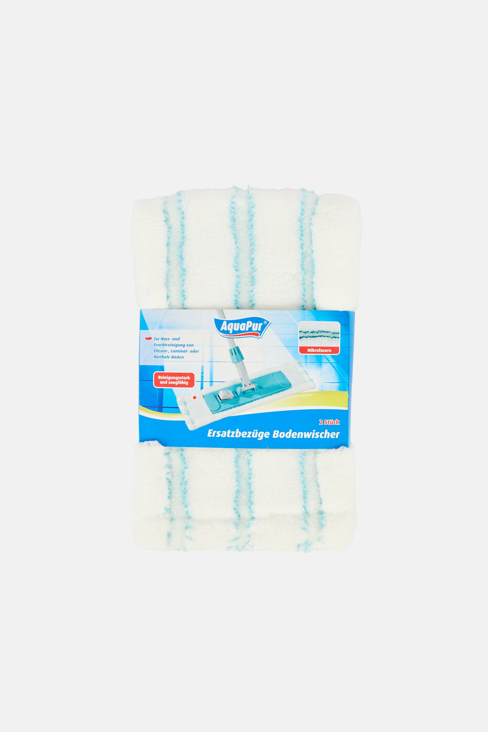 2 Pieces Textured Floor Mop Pads, White