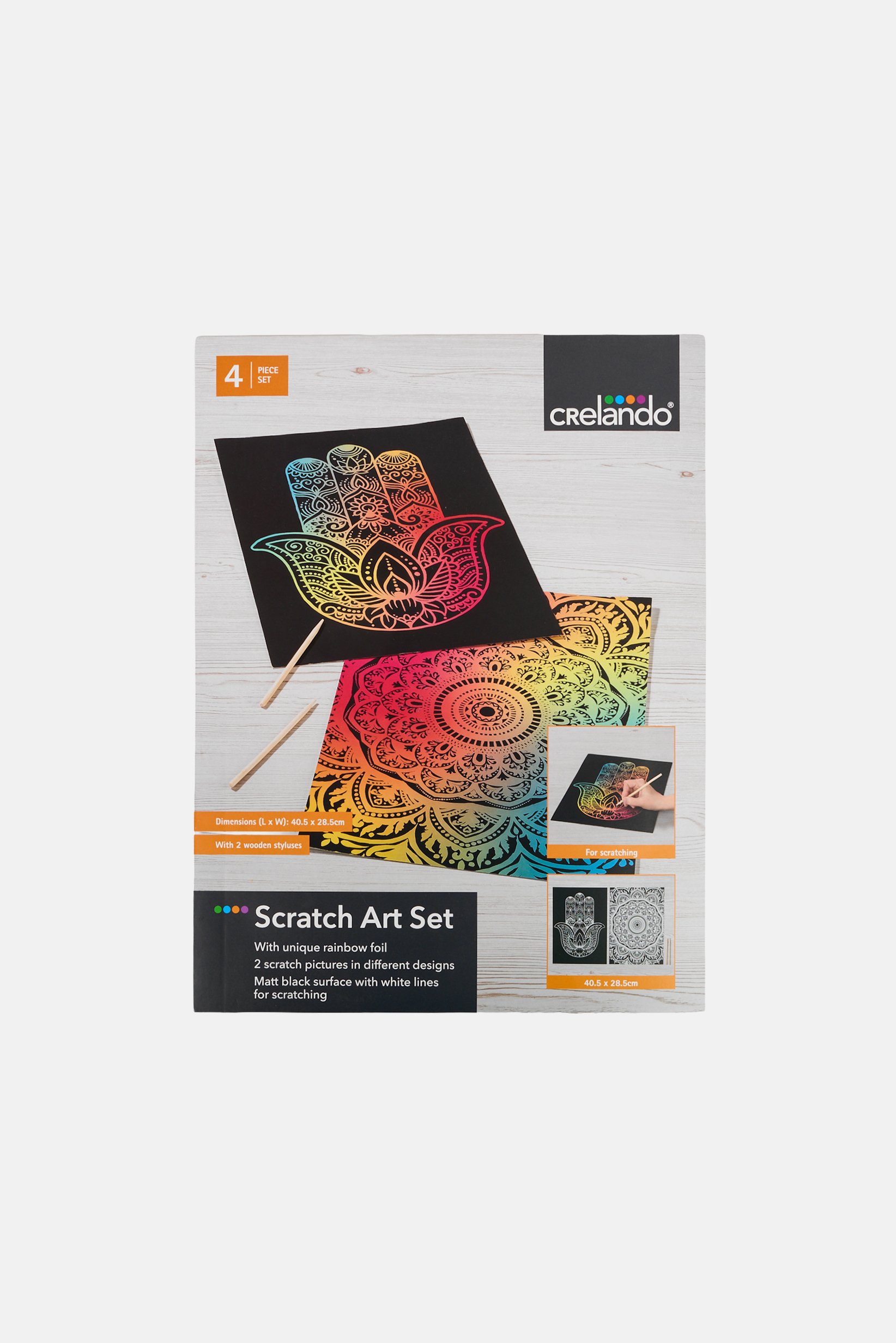 4 Pcs Scratch Art Set