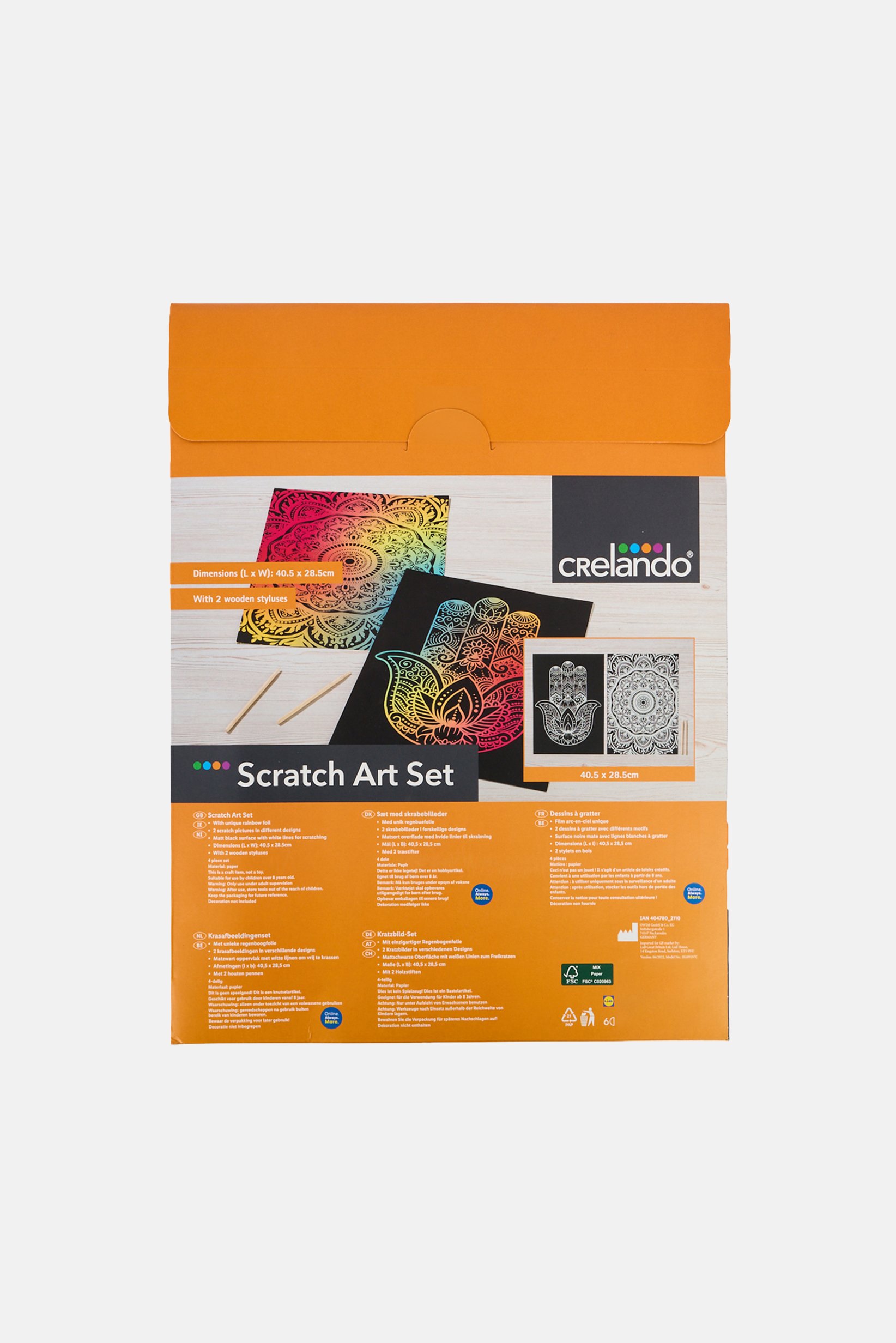 4 Pcs Scratch Art Set