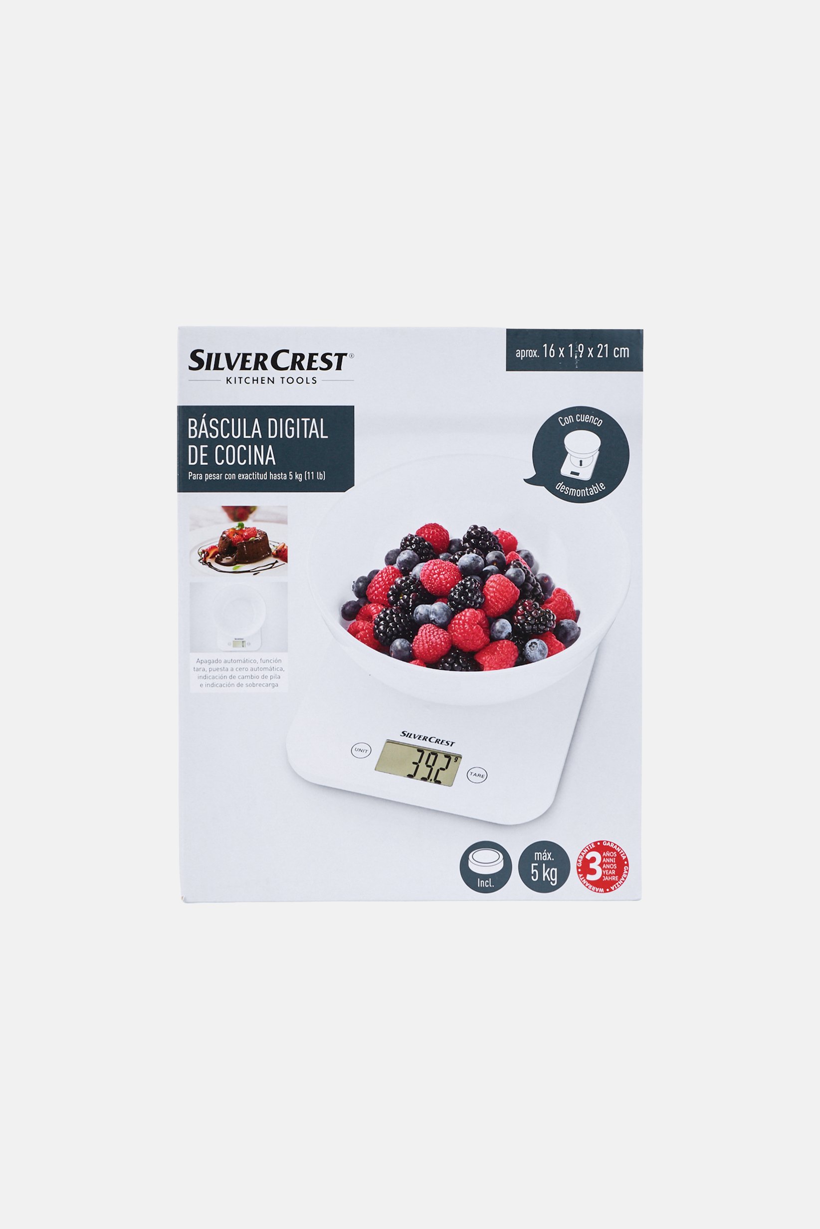 Digital Kitchen Scale, White