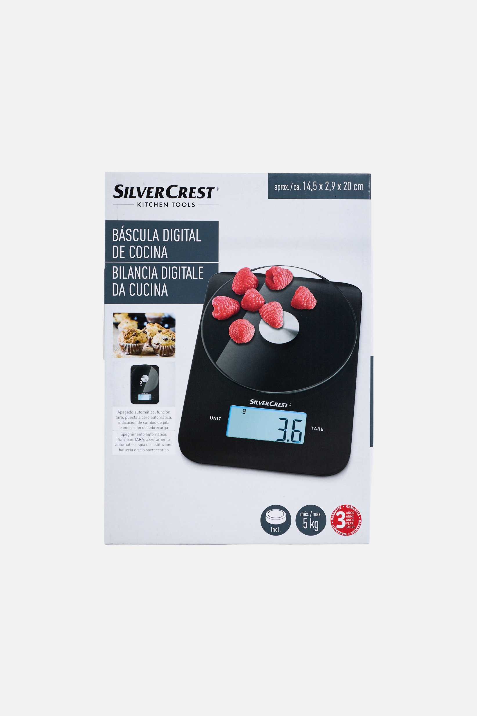 Digital Kitchen Scale, Black
