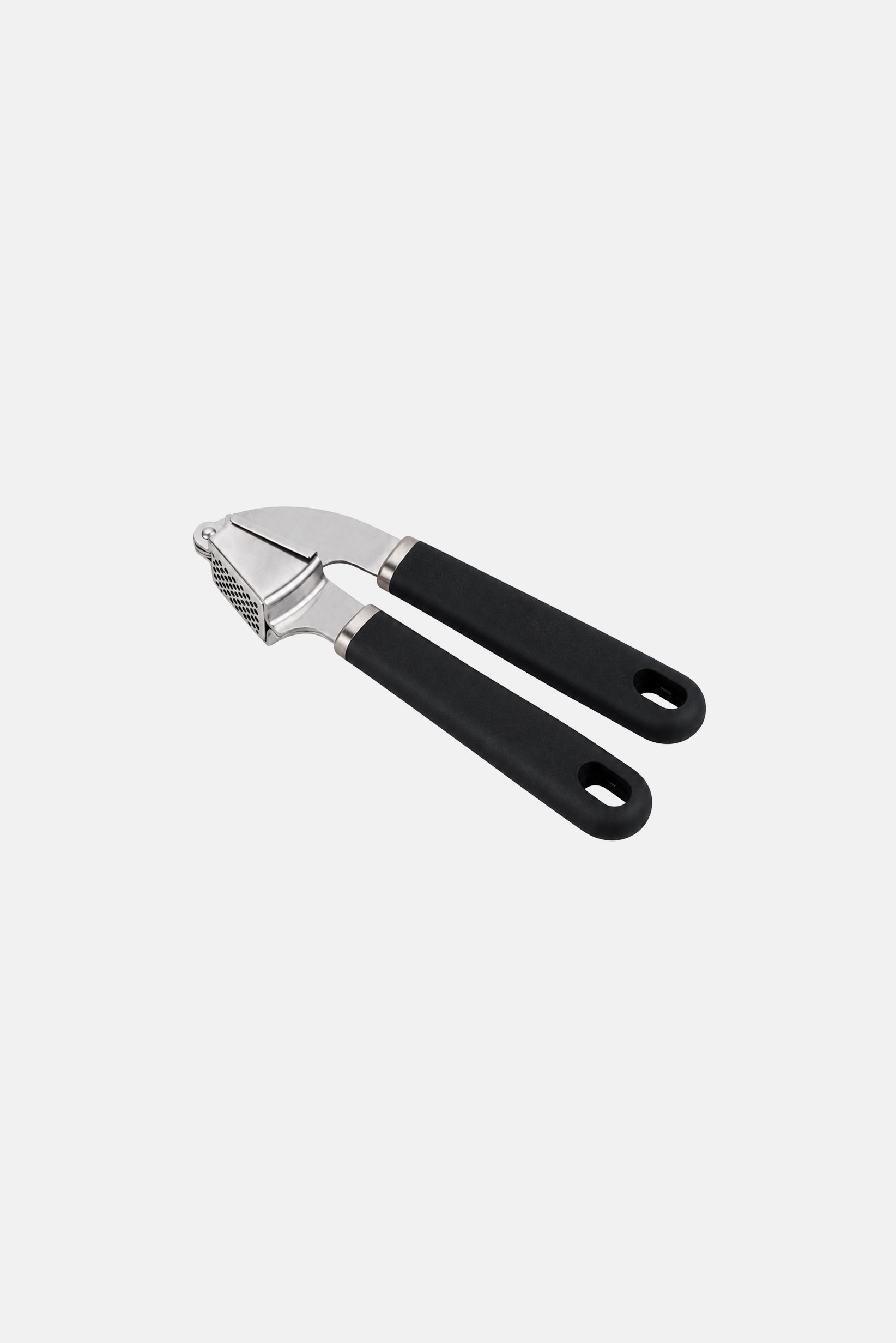 Stainless Steel Garlic Press With Anti-Slip Handle, Black