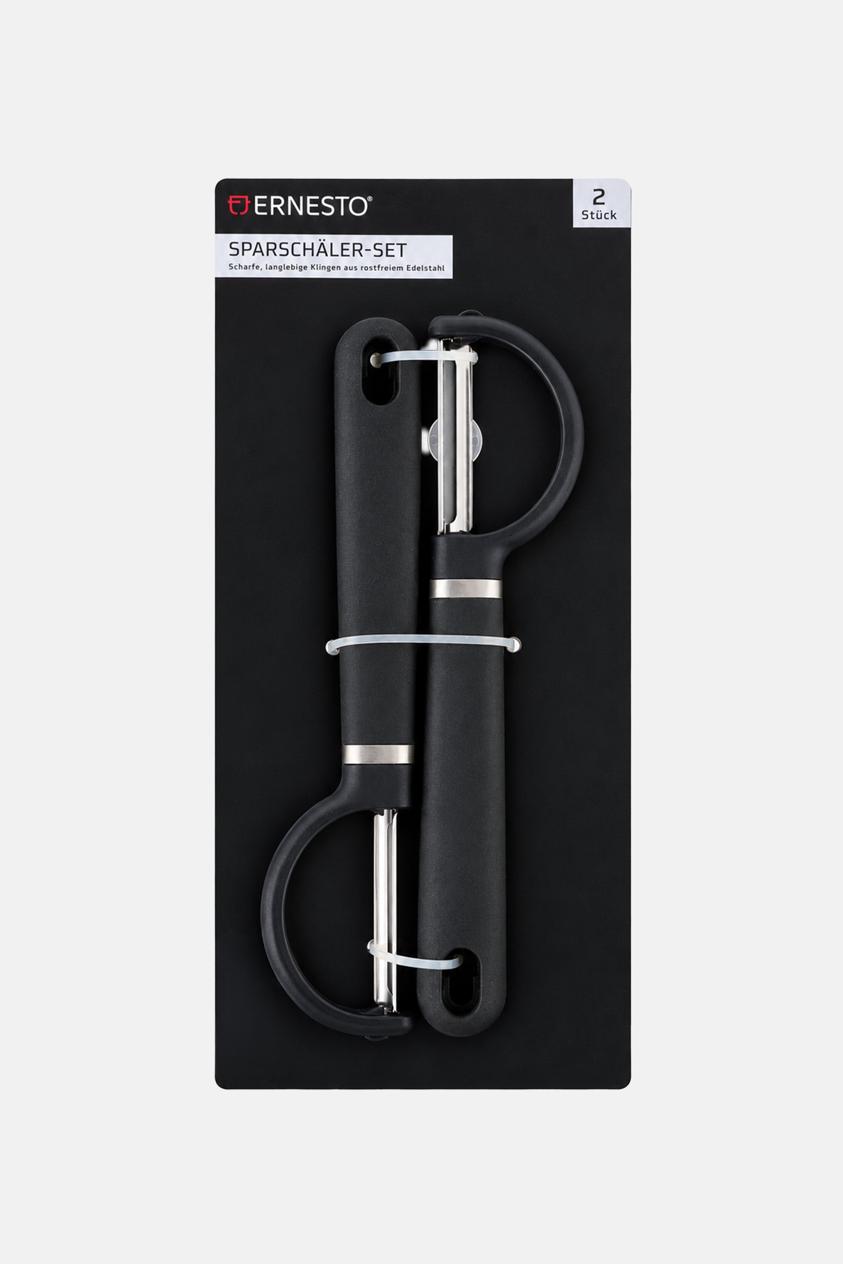 Stainless Steel 2 Pcs Peelers , Black
