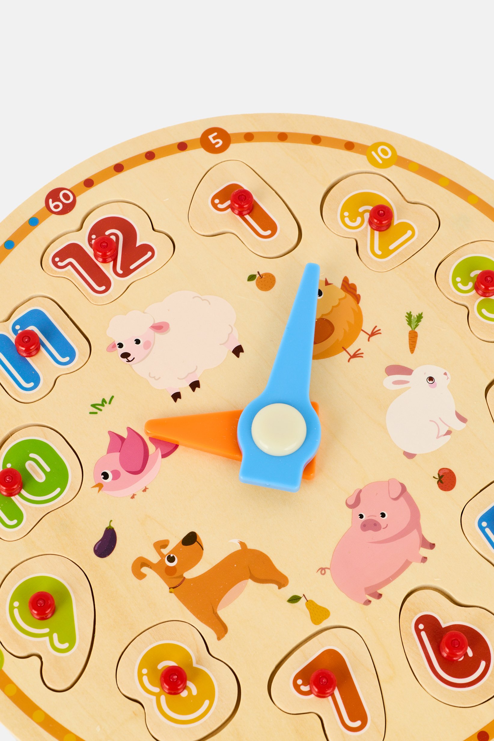 Wooden Play Telling The Time Puzzle Clock