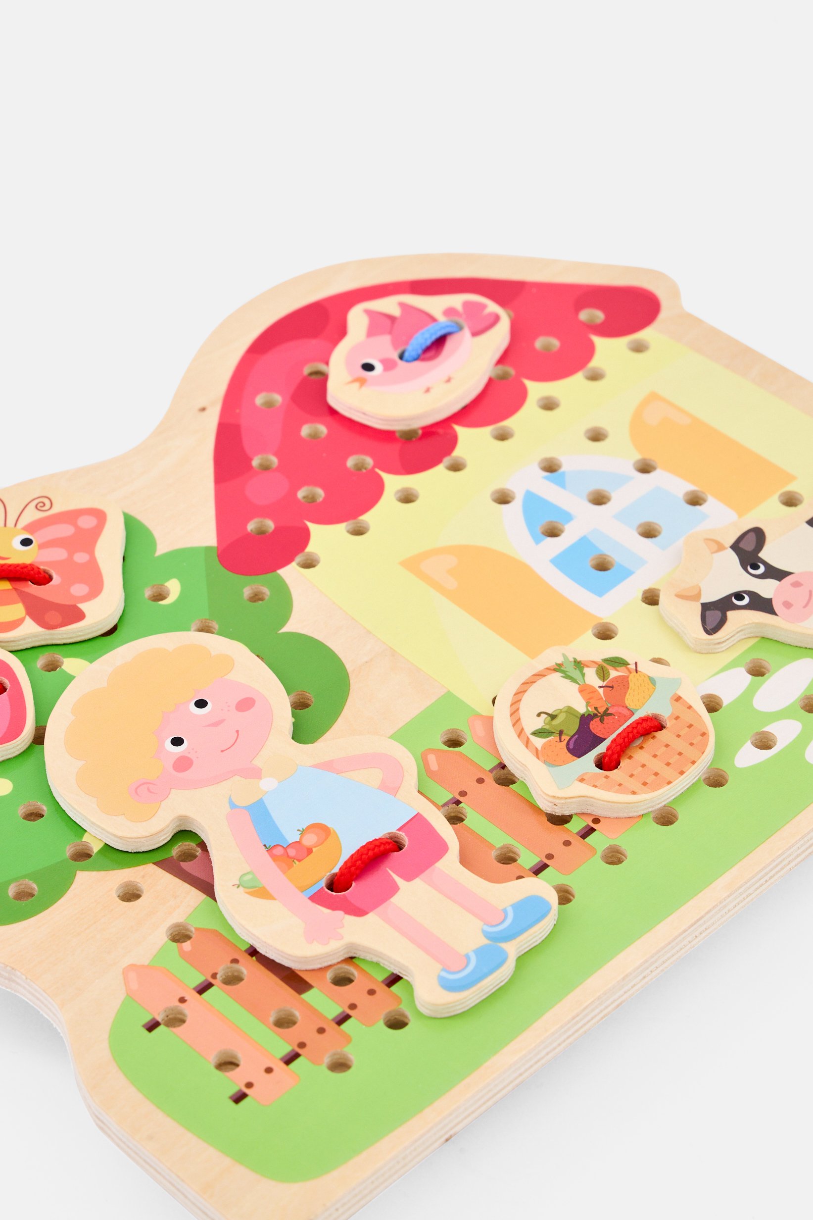 Wooden Puzzle Educational Threading