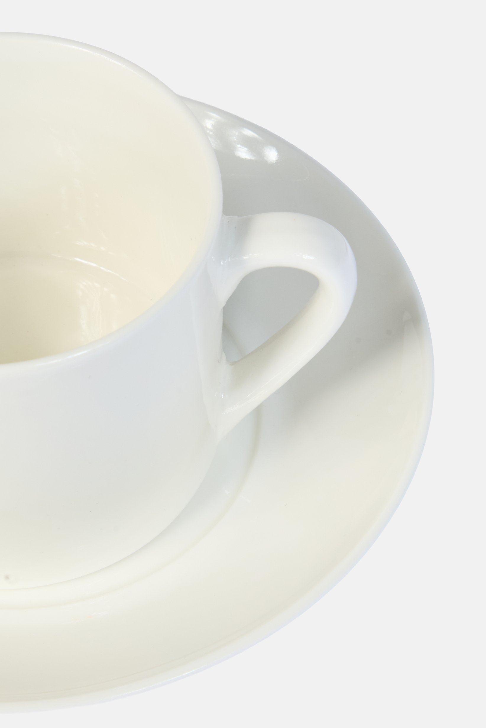 36 Pcs Plain Ceramic Dinnerware Set, White