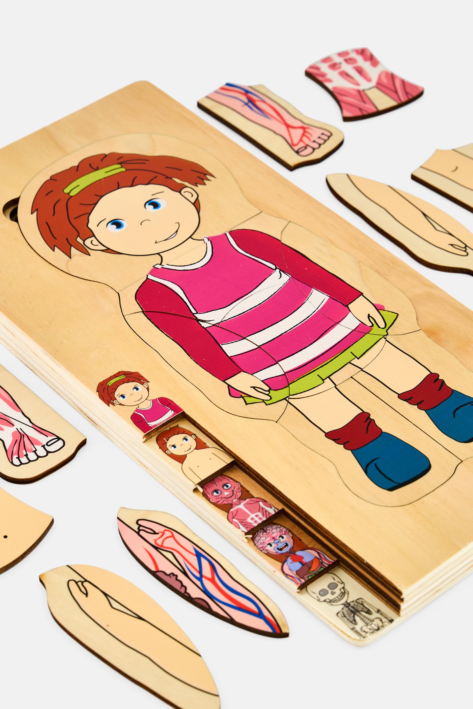 Girl Wooden Learning Puzzle, Assorted