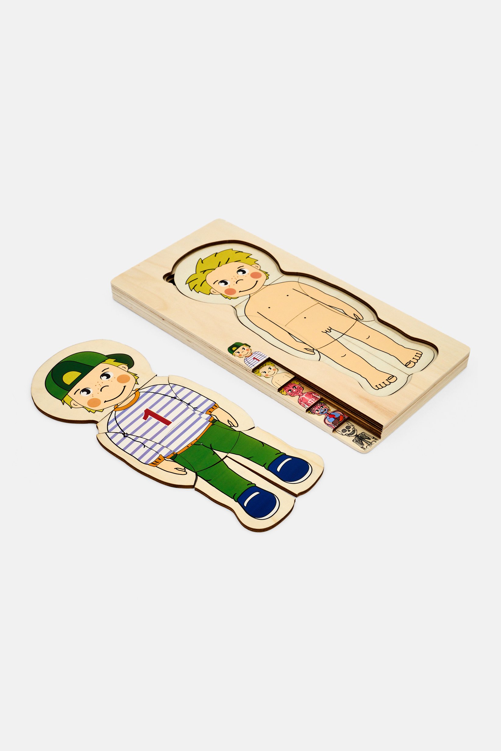 Boy Wooden Learning Puzzle, Assorted