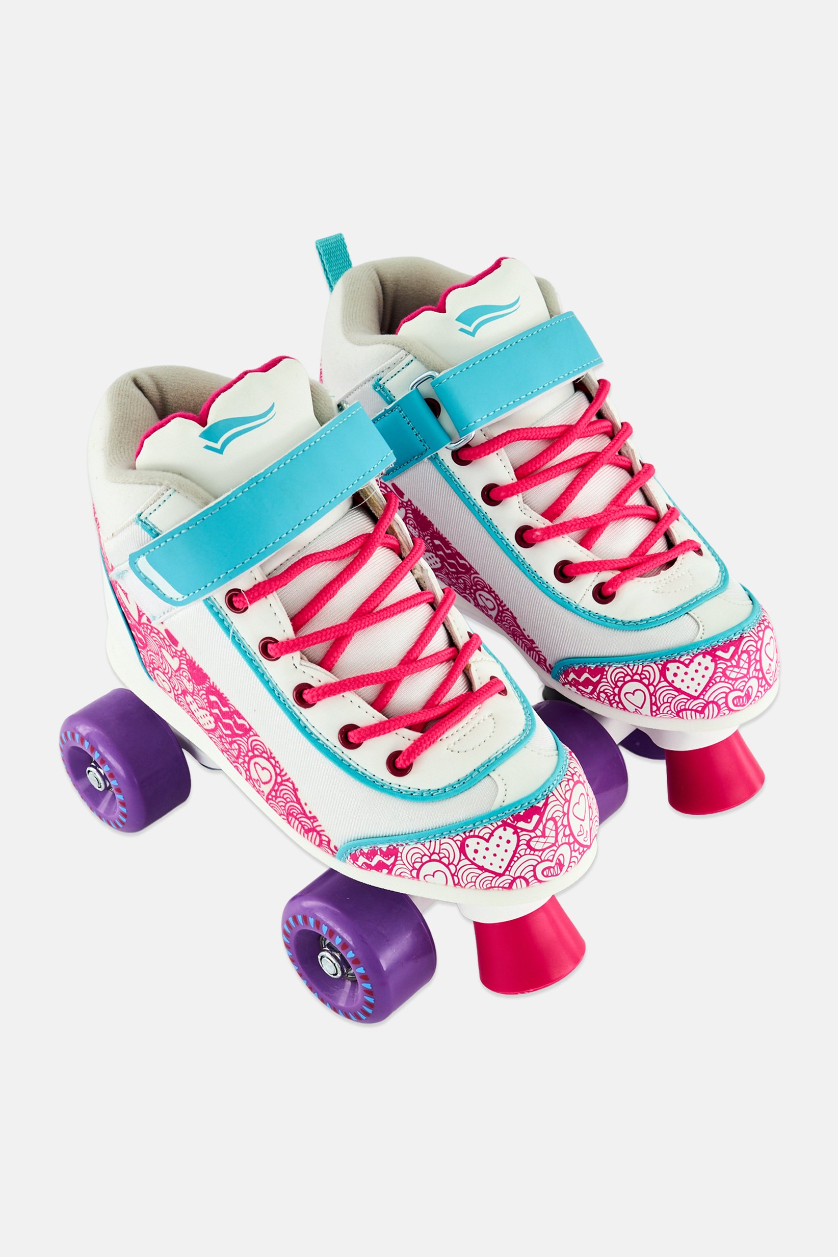Kids Boy Velcro Closure Skate Boots, Multicolor