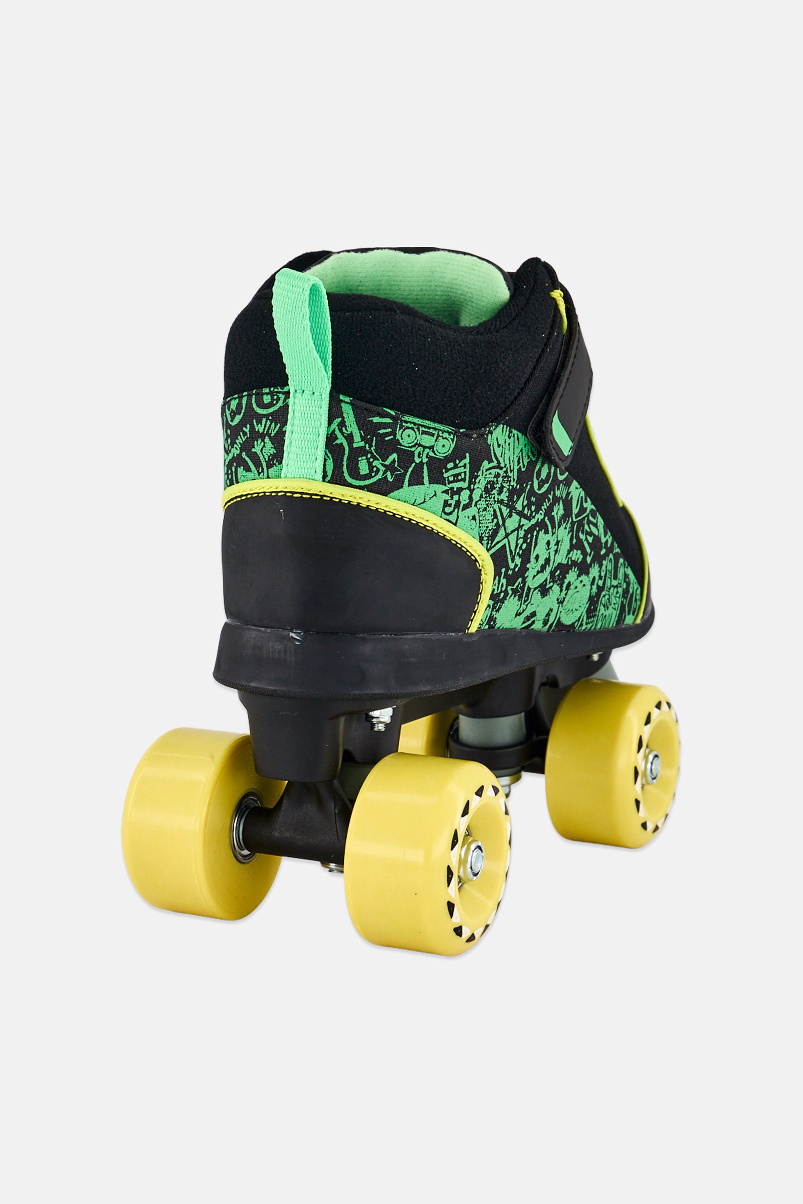 Kids Boy Velcro Closure Skate Boots, Multicolor