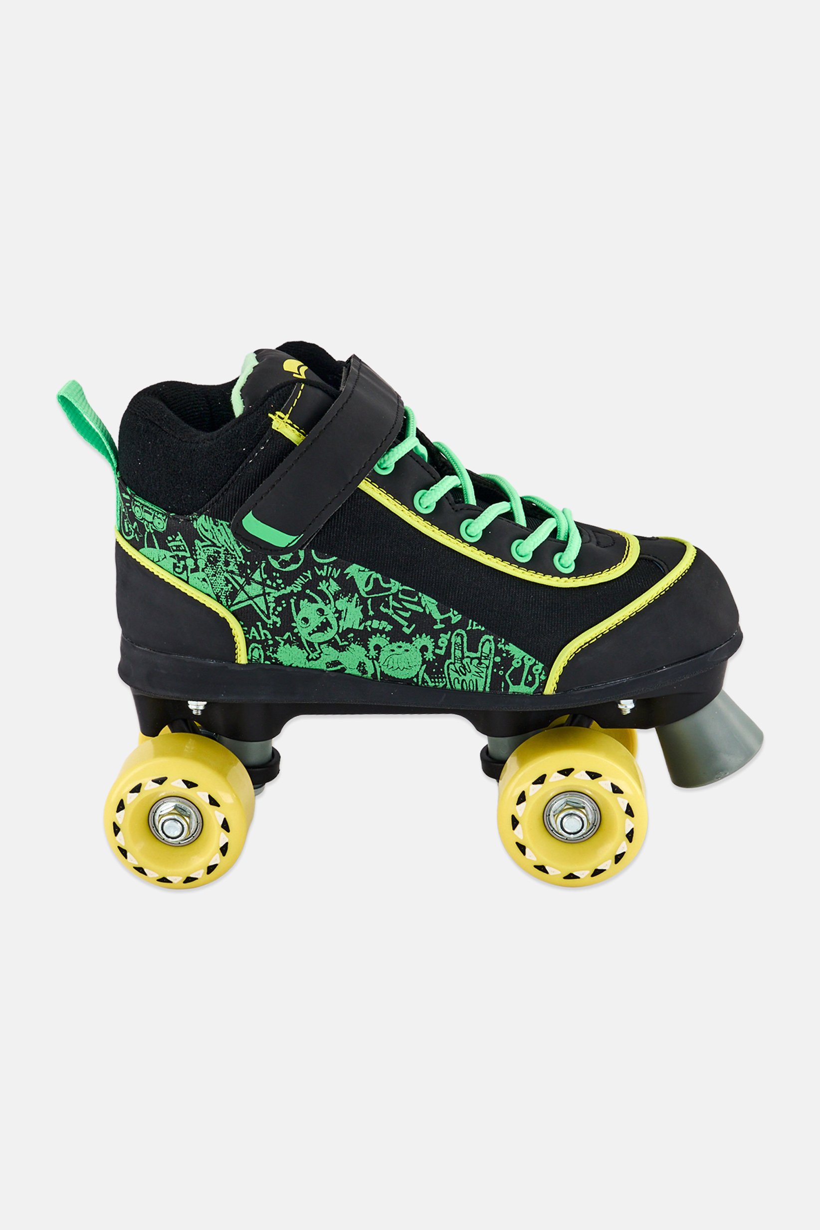 Kids Boy Velcro Closure Skate Boots, Multicolor